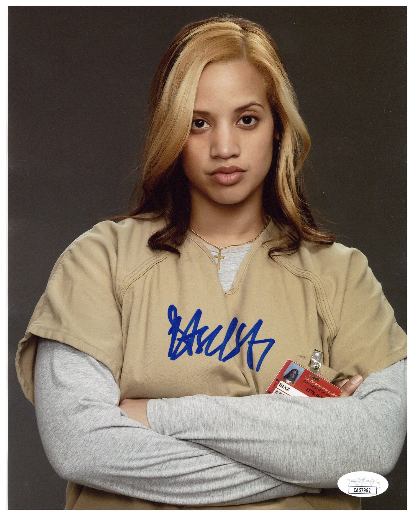 Dascha Polanco Signed 8x10 Photo Orange Is the New Black Autographed JSA COA 6