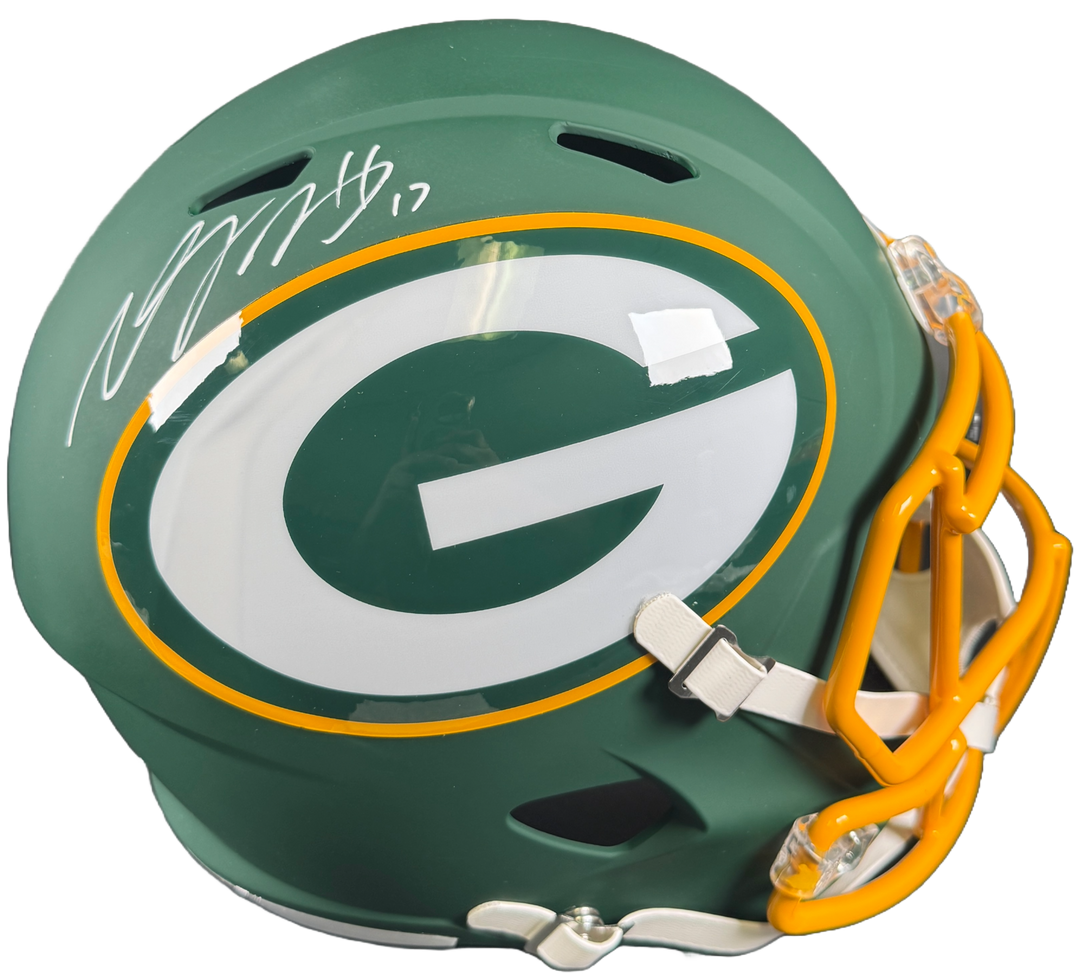 Davante Adams Signed Green Bay Packers F/S AMP Speed Helmet JSA COA