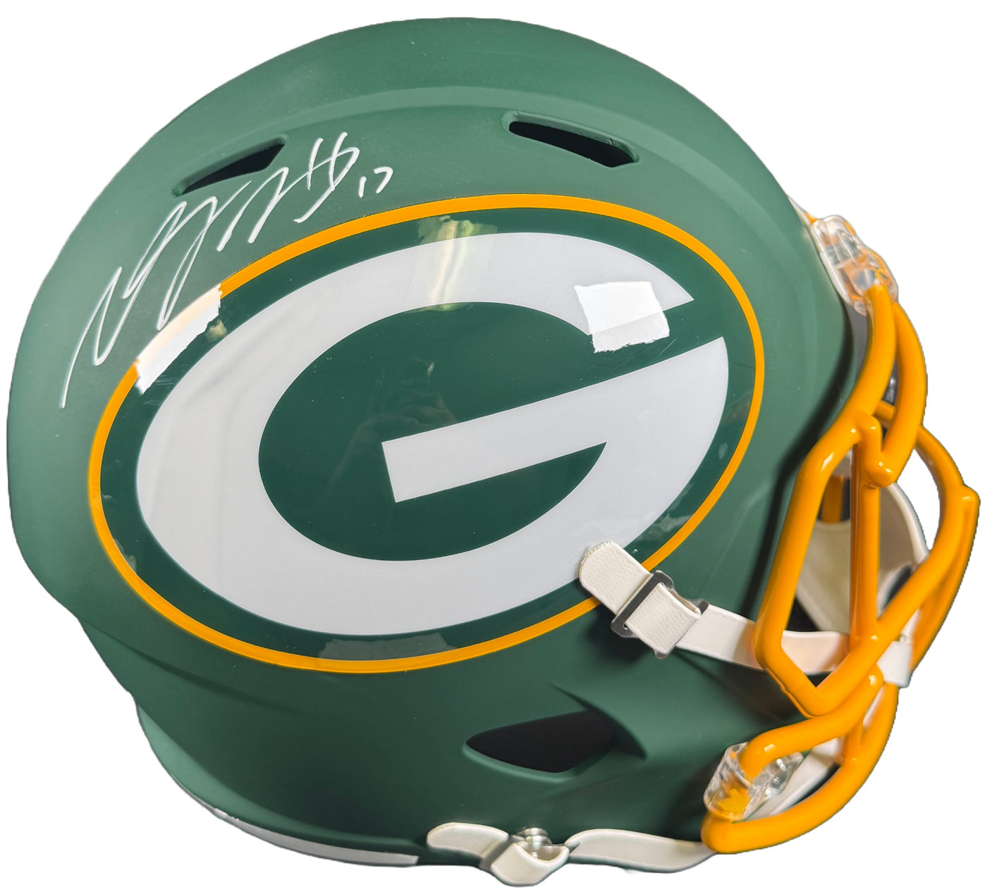 Davante Adams Signed Green Bay Packers F/S AMP Speed Helmet JSA COA