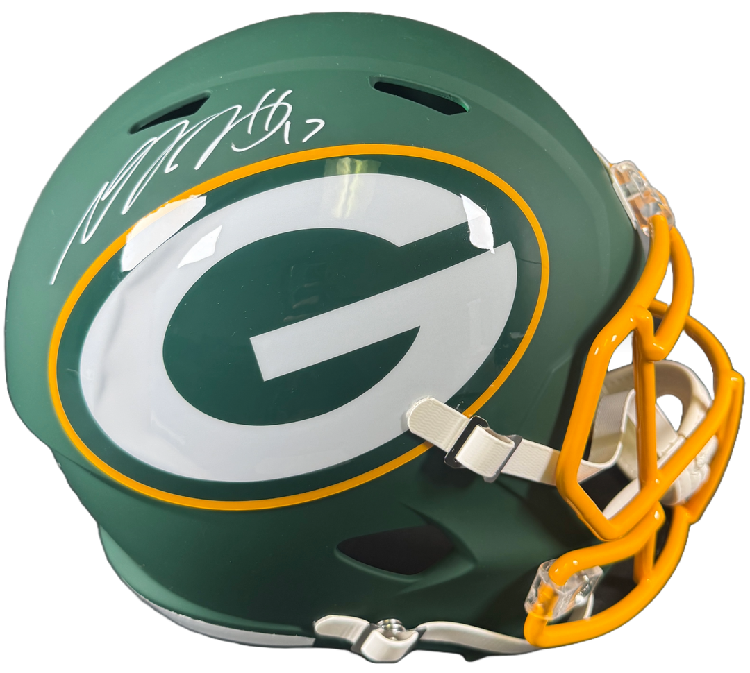 Davante Adams Signed Green Bay Packers F/S AMP Speed Helmet JSA COA