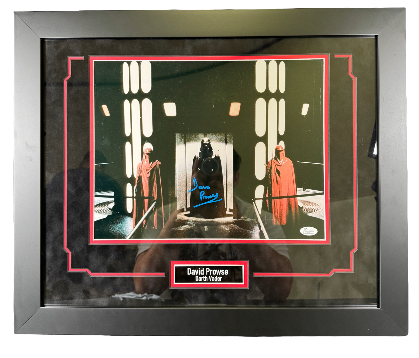 Dave Prowse Signed 11x14 Photo Framed Star Wars Darth Vader Autographed JSA COA