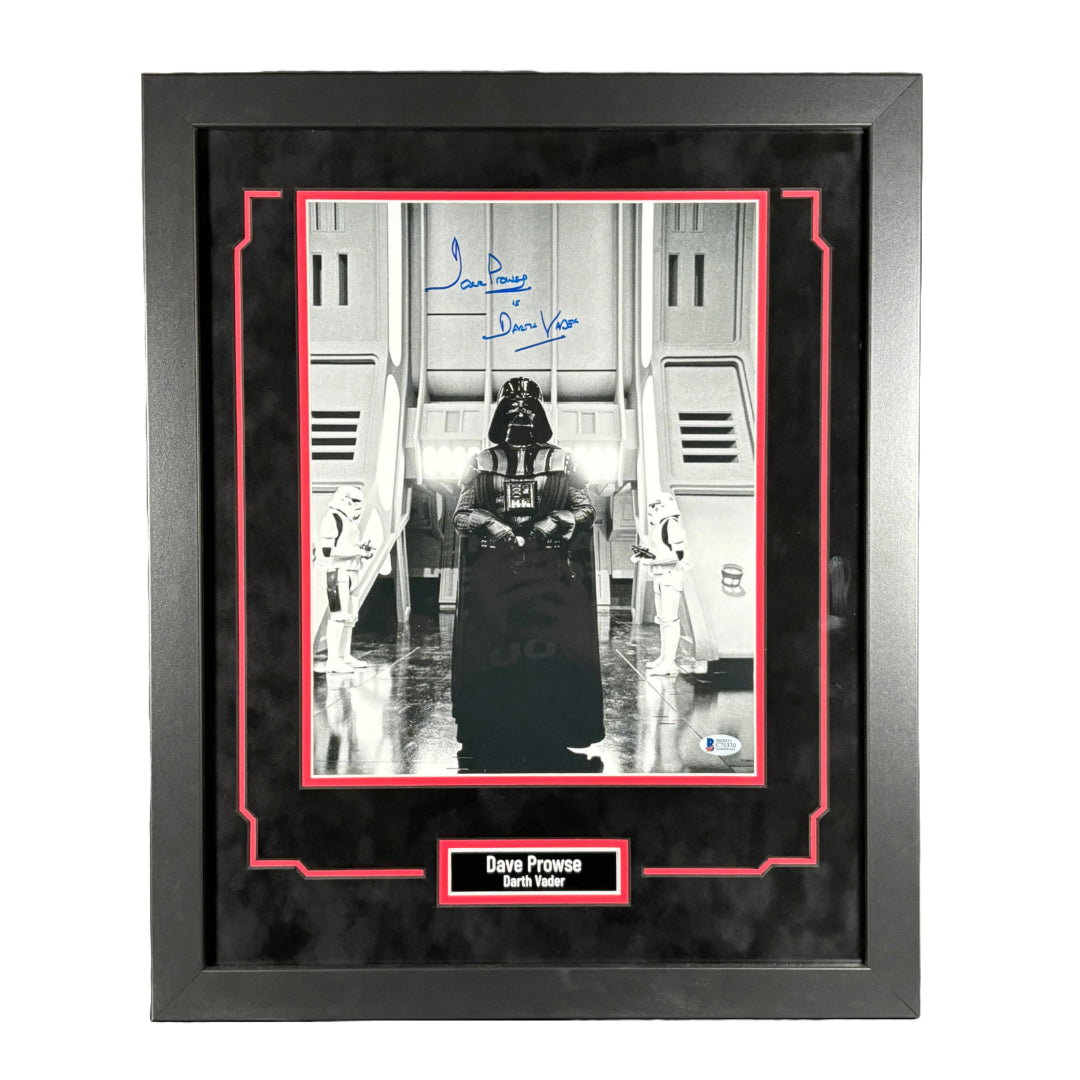 Dave Prowse Signed 11x14 Photo Star Wars Darth Vader Autographed JSA COA