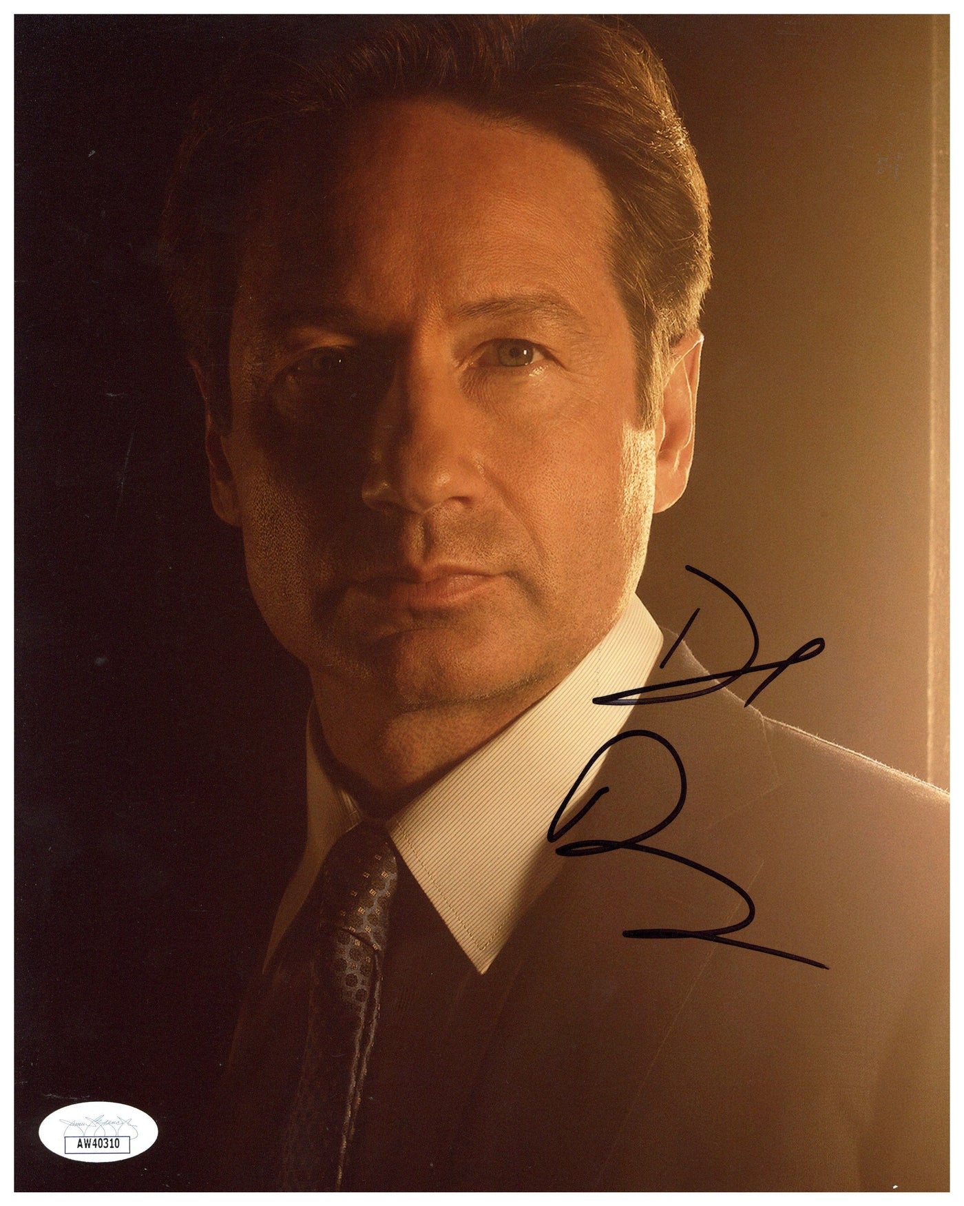 David Duchovny Signed 8x10 Photo X-Files Fox Mulder Autograph JSA COA #2