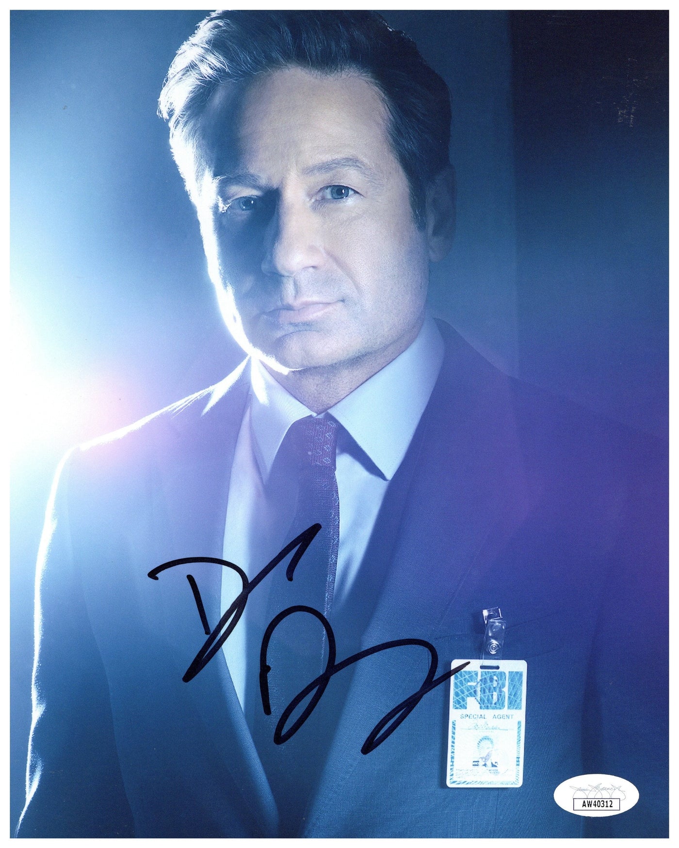 David Duchovny Signed 8x10 Photo X-Files Fox Mulder Autograph JSA COA