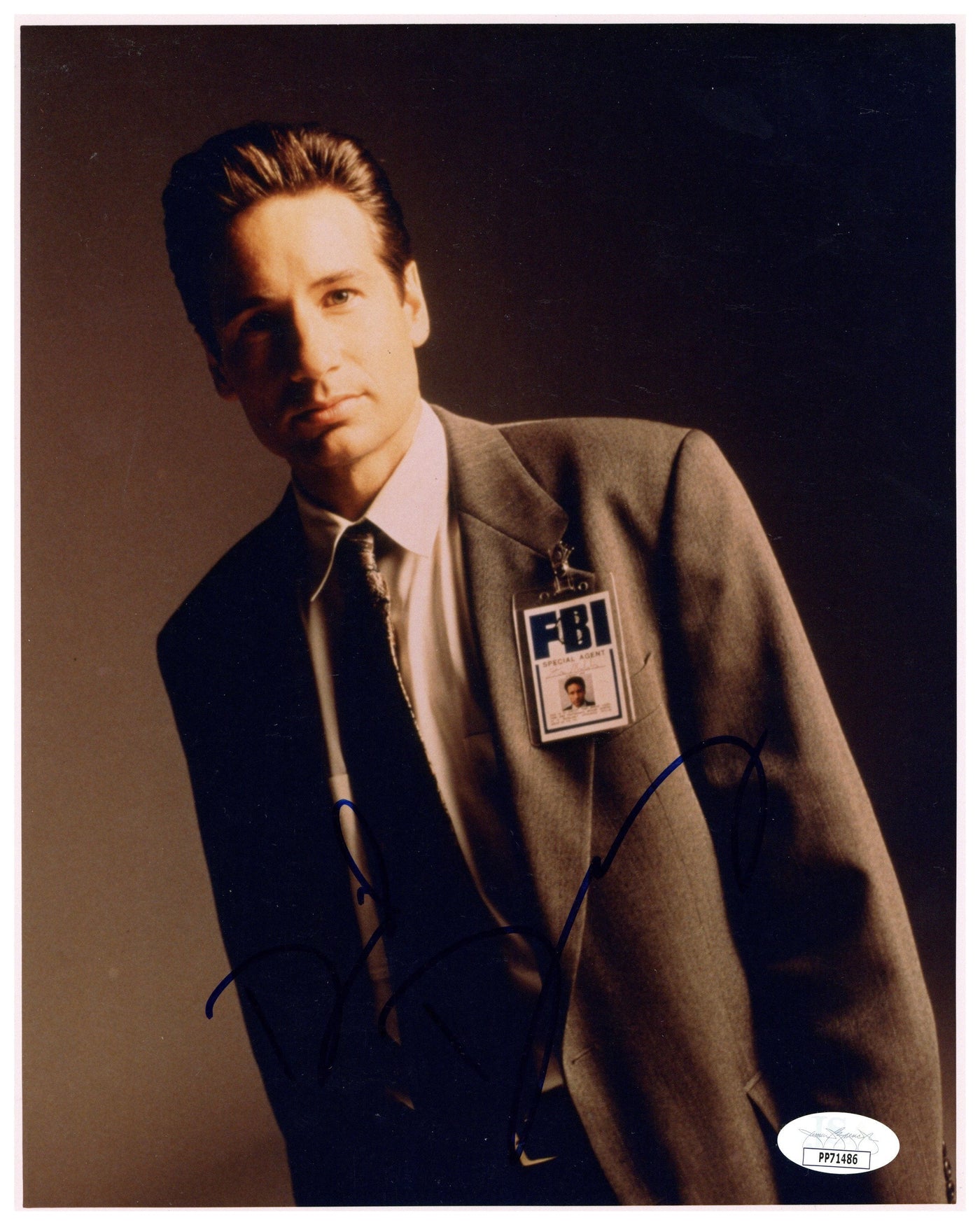 David Duchovny Signed 8x10 Photo X-Files Fox Mulder Autographed JSA COA