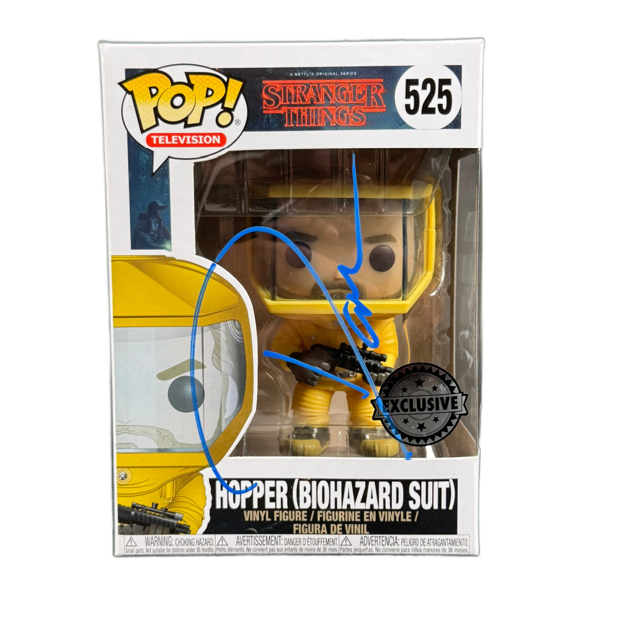 David Harbour Signed Funko Pop Stranger Things Hopper SE Autographed BAS COA