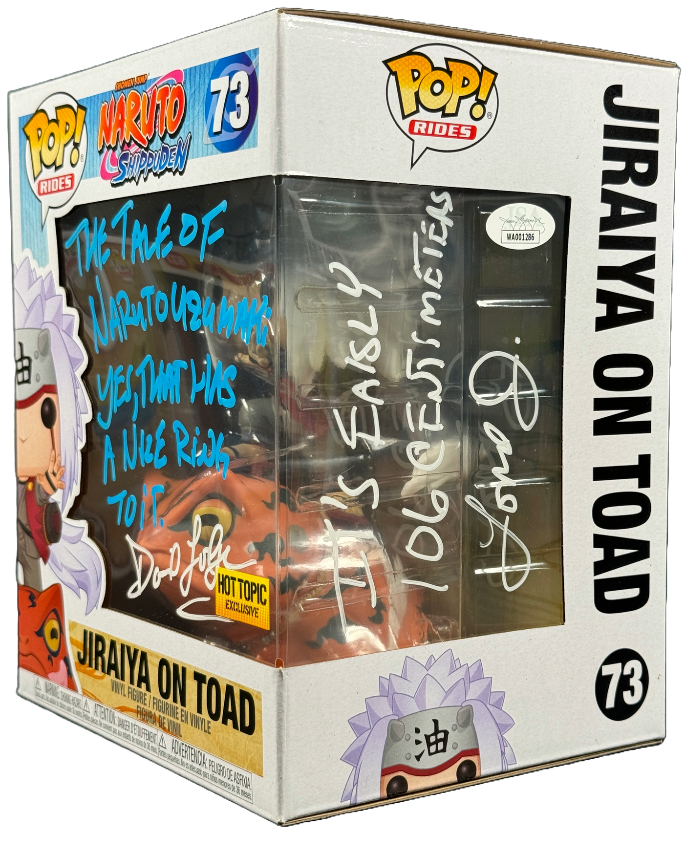 David Lodge Signed Funko POP Naruto Jiraiya on Toad Autographed JSA COA