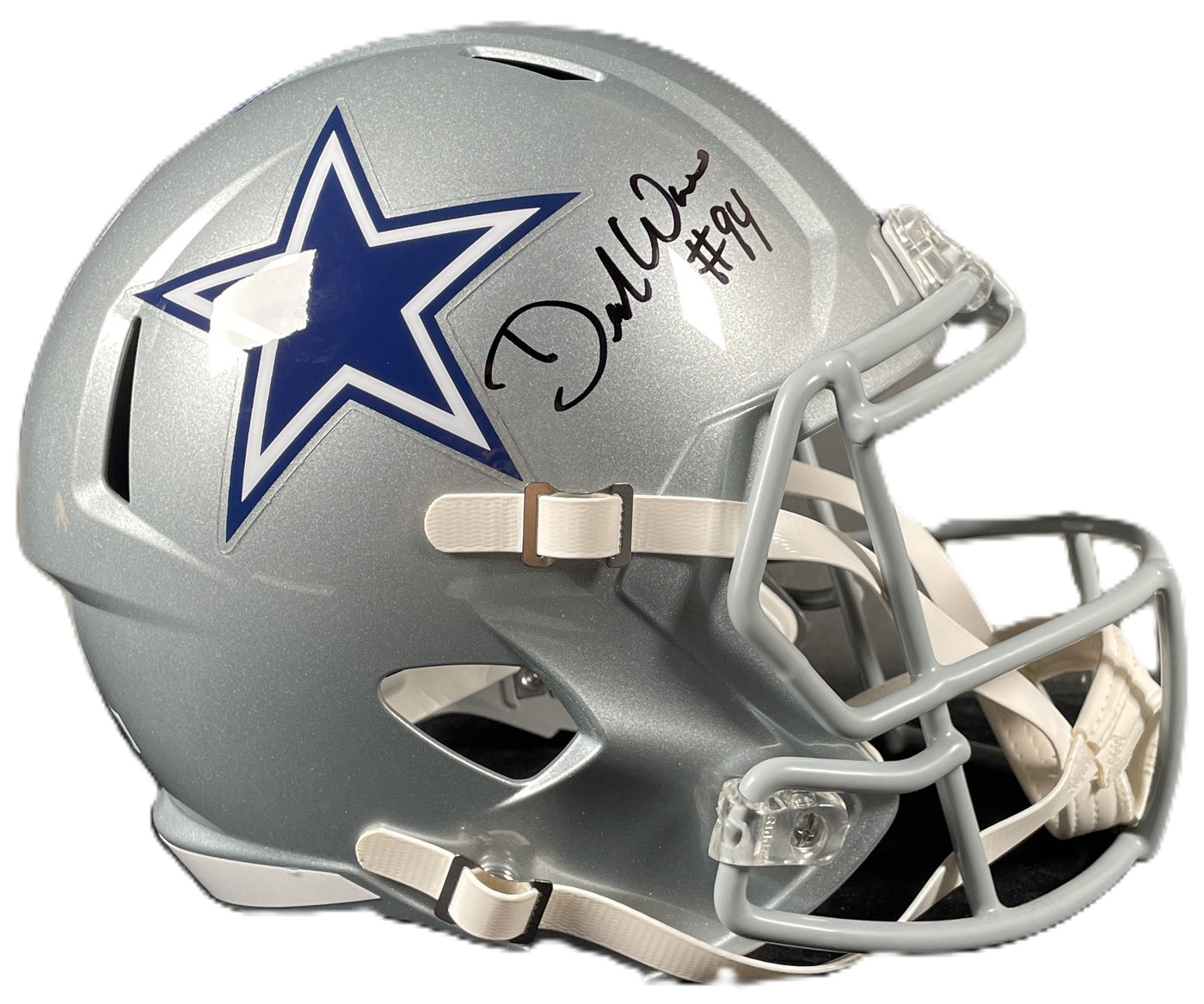 DeMarcus Ware Signed Dallas Cowboys F/S Speed Rep Helmet Autographed BAS COA