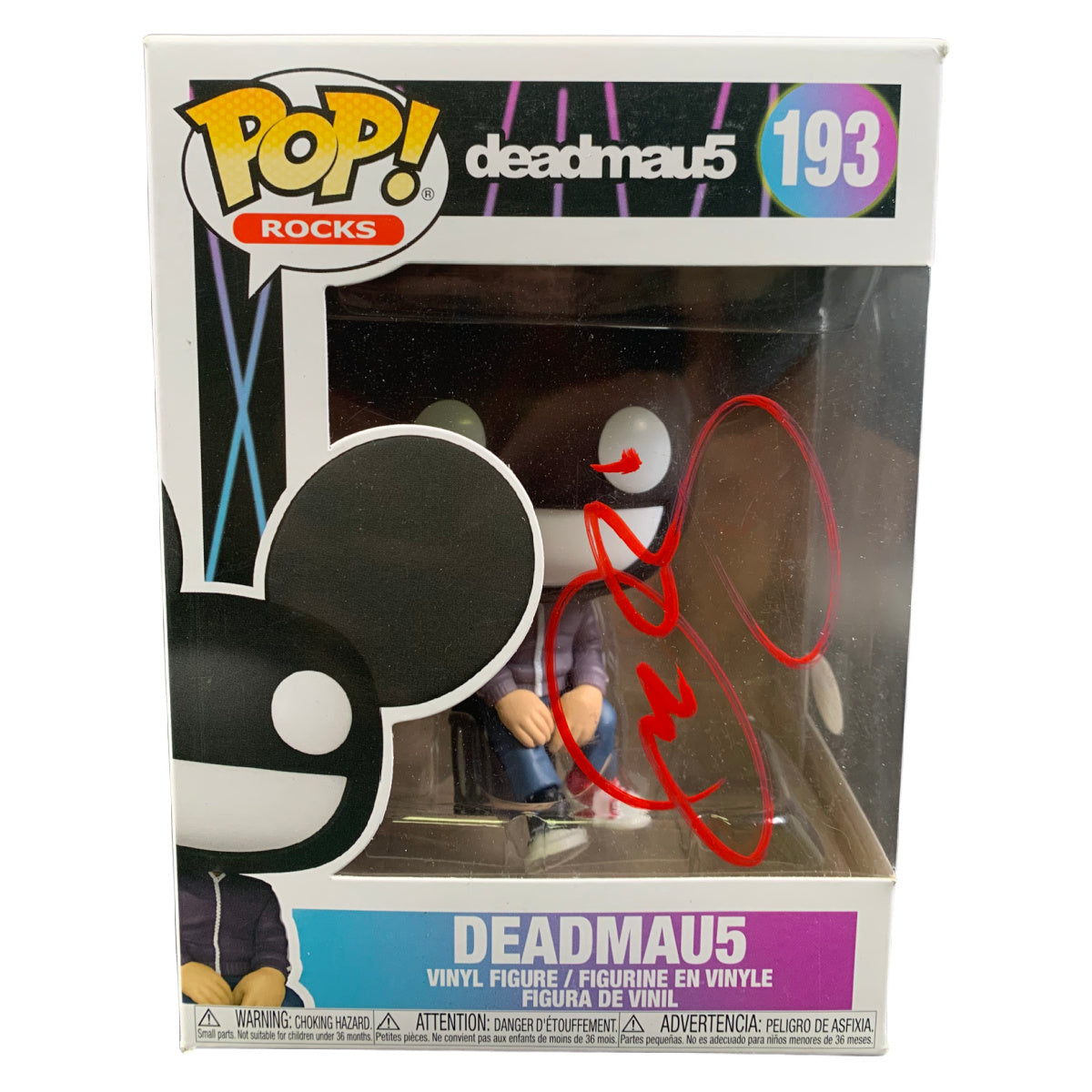 Deadmau5 Signed Funko Pop Rocks #193 Deadmaus Figure Autographed ACOA
