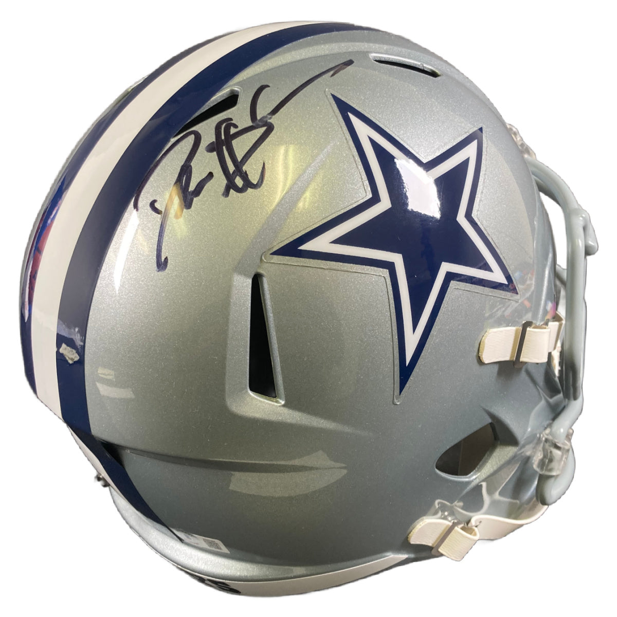 Deion Sanders Autographed Dallas Cowboys F/S Speed Helmet- Beckett