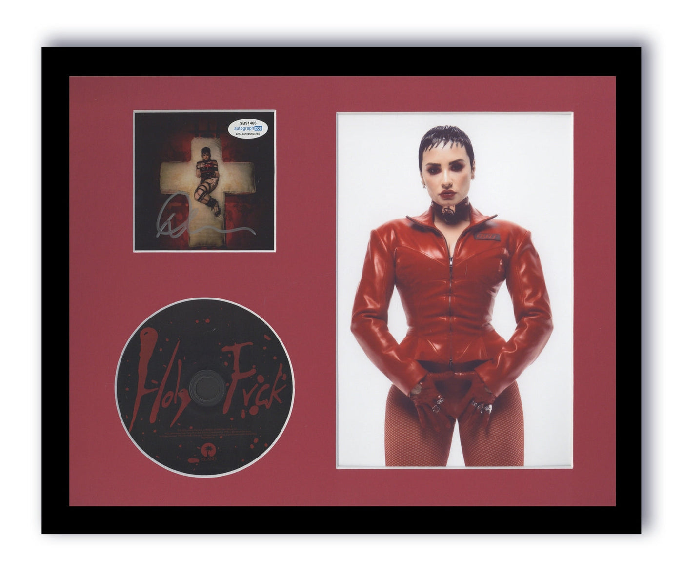Demi Lovato Signed 11x14 Framed CD Photo Holy Fvck Autographed ACOA