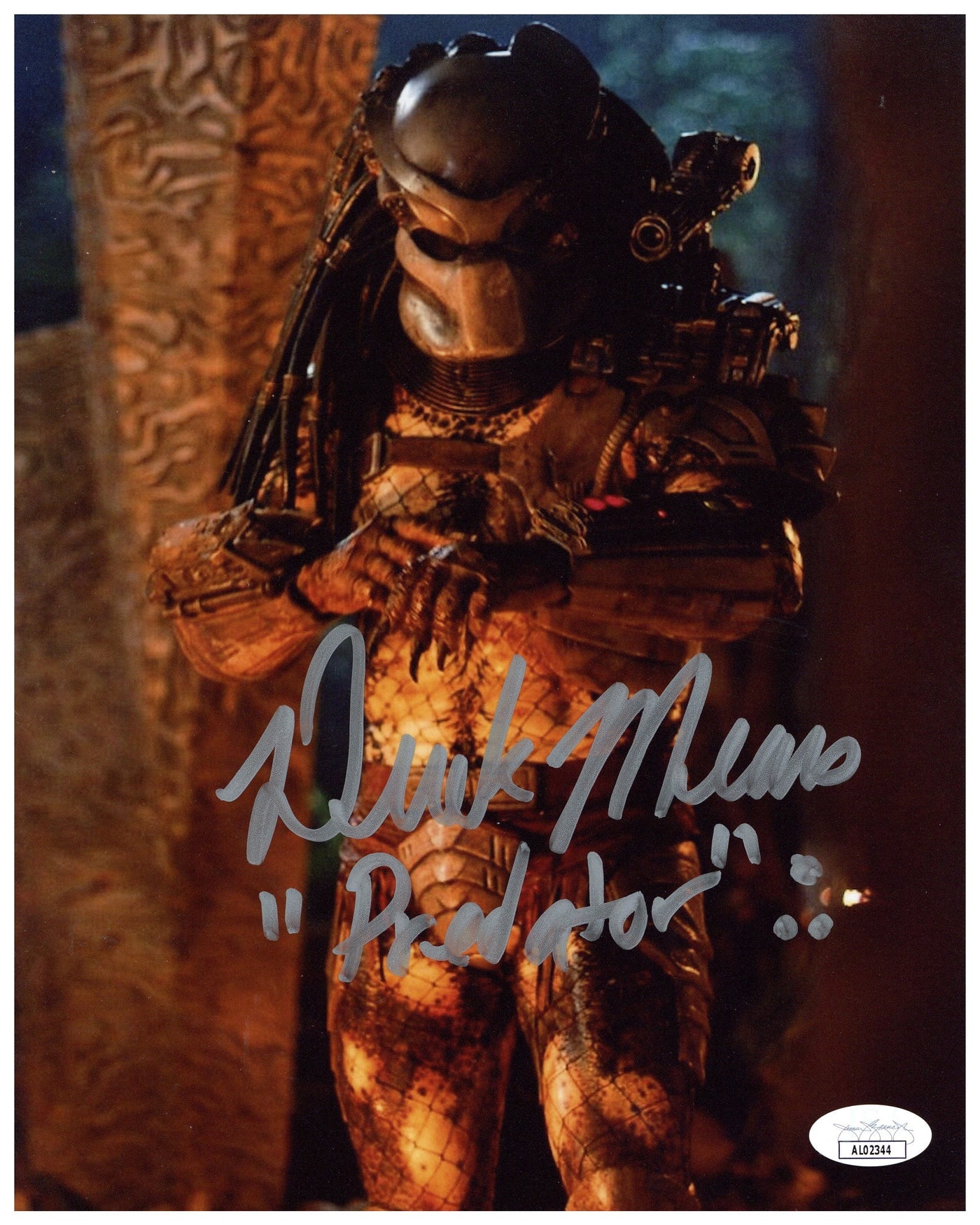 Derek Mears Signed 8x10 Photo Predator Autographed JSA COA