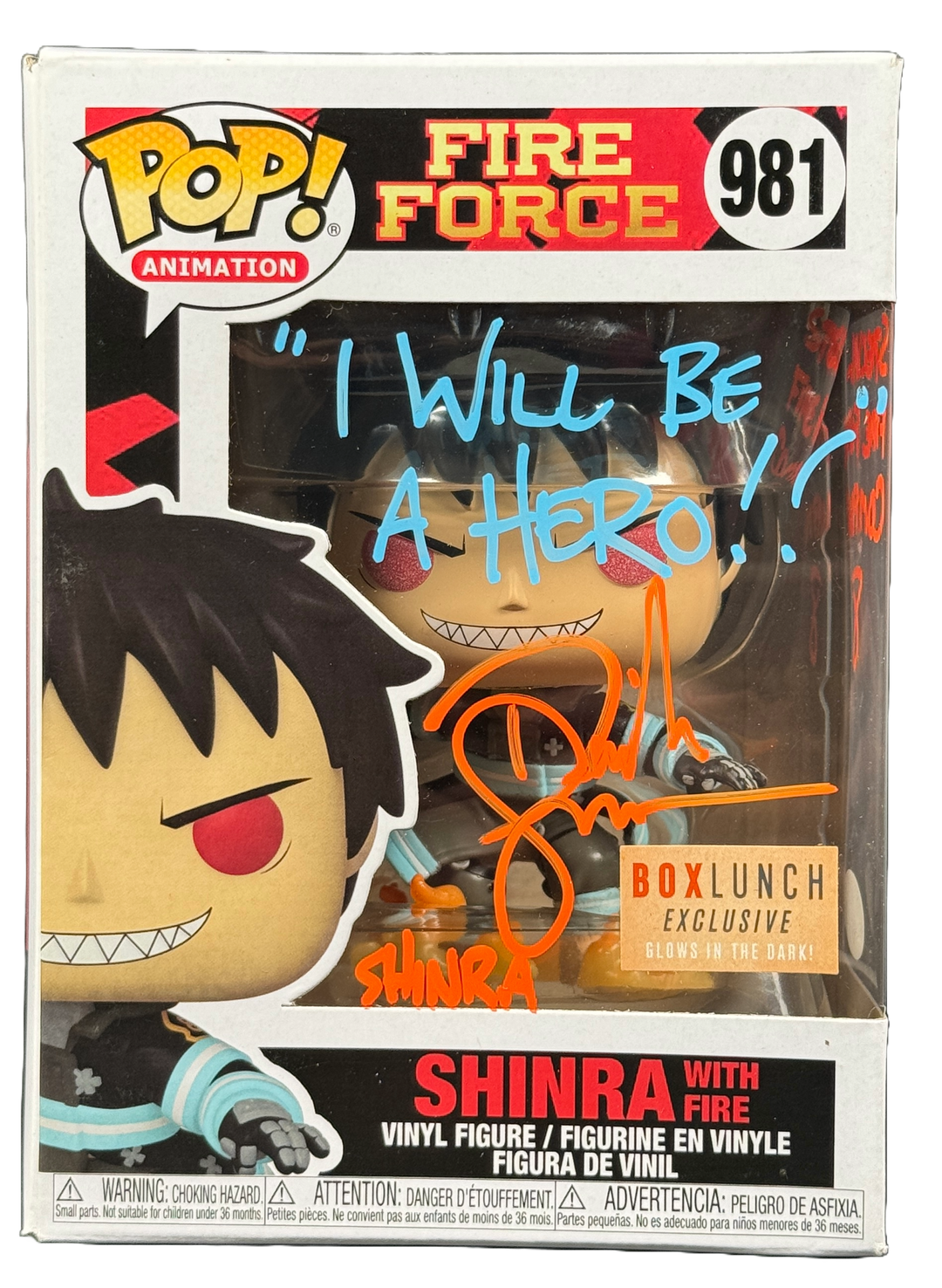 Shinra Signed Funko hot Pop!