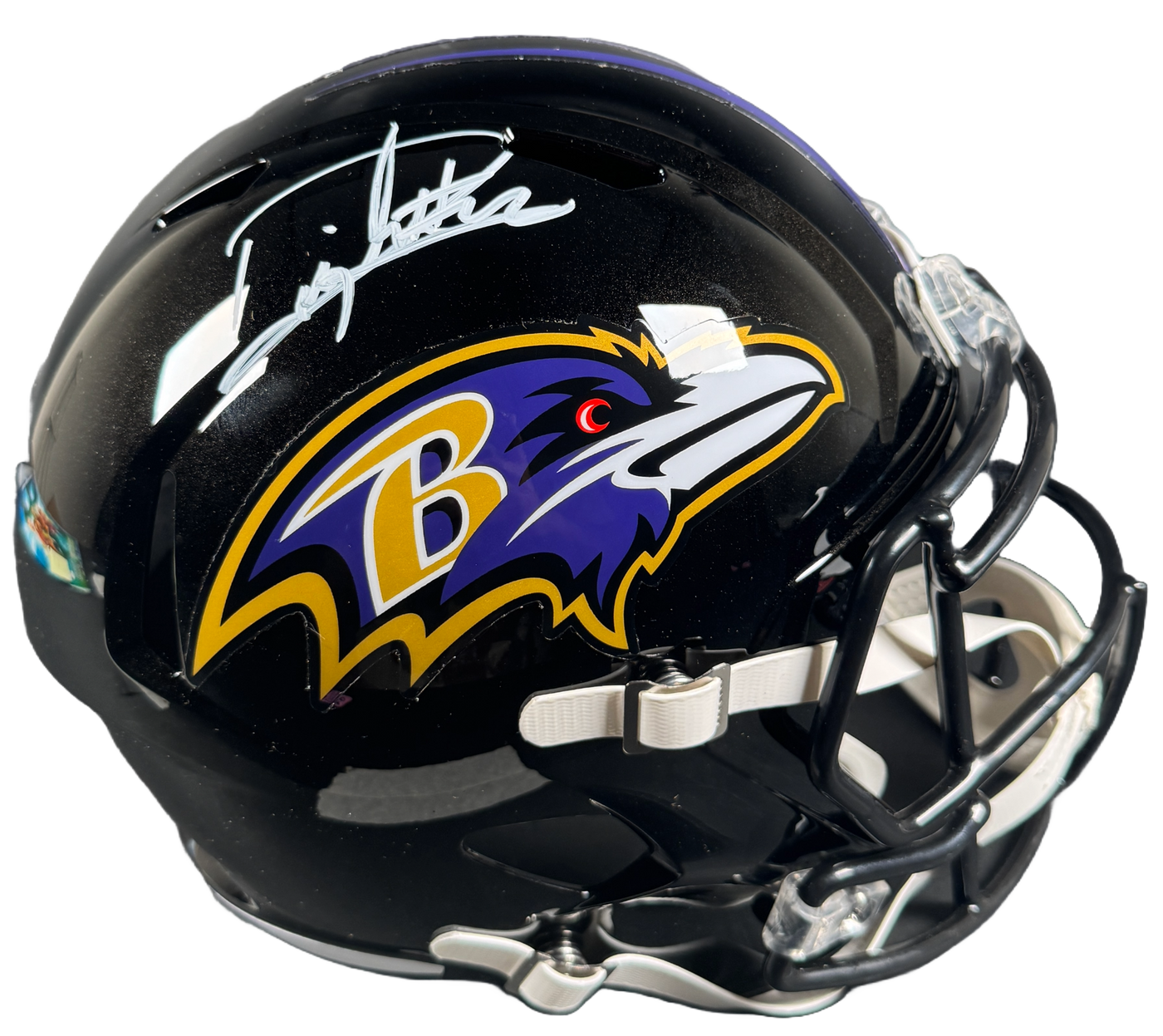 Derrick Henry Signed Baltimore Ravens F/S Speed Helmet Autographed BAS COA