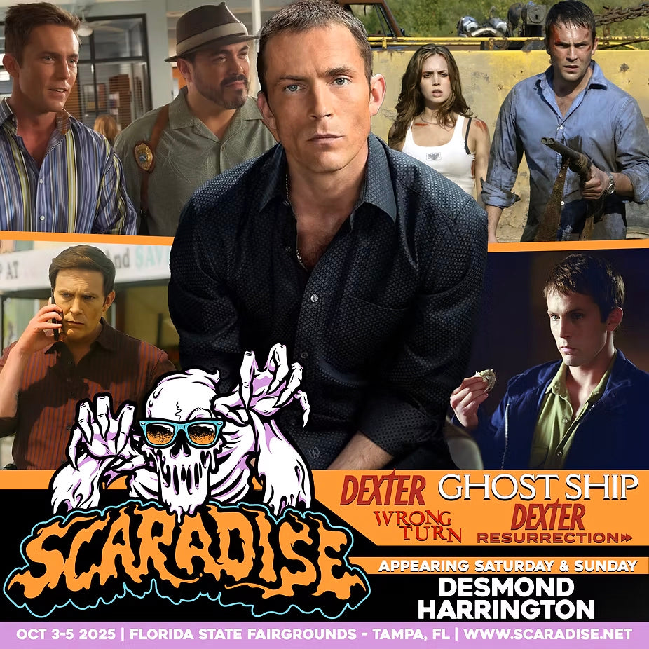 Desmond Harrington Official Autograph Mail-In Service - Scaradise 2025