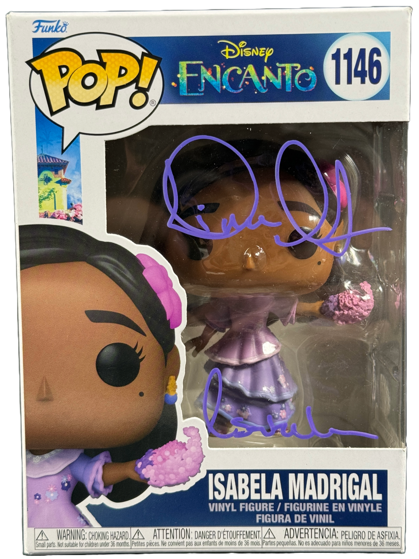 Diane Guerrero Signed Funko POP Encanto Isabela Madrigal Autographed JSA COA