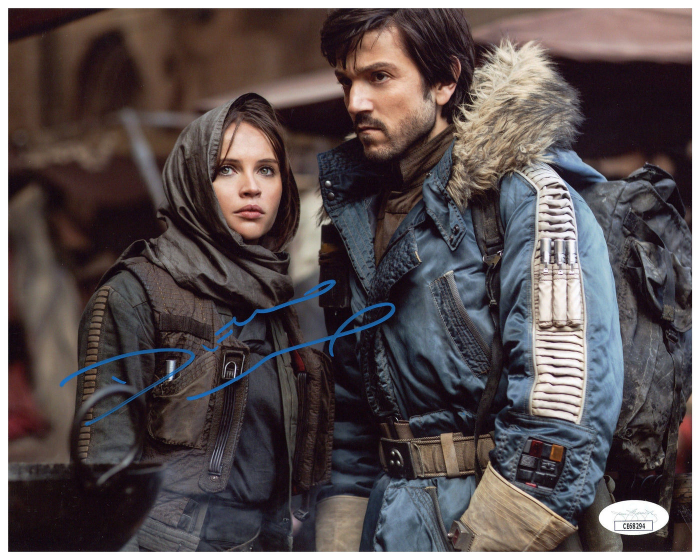 Diego Luna Signed 8x10 Photo Star Wars Andor Rogue One Autographed JSA COA 5