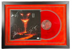 Image of Disturbed Full Band Signed Divisive Vinyl Custom Framed ACOA COA