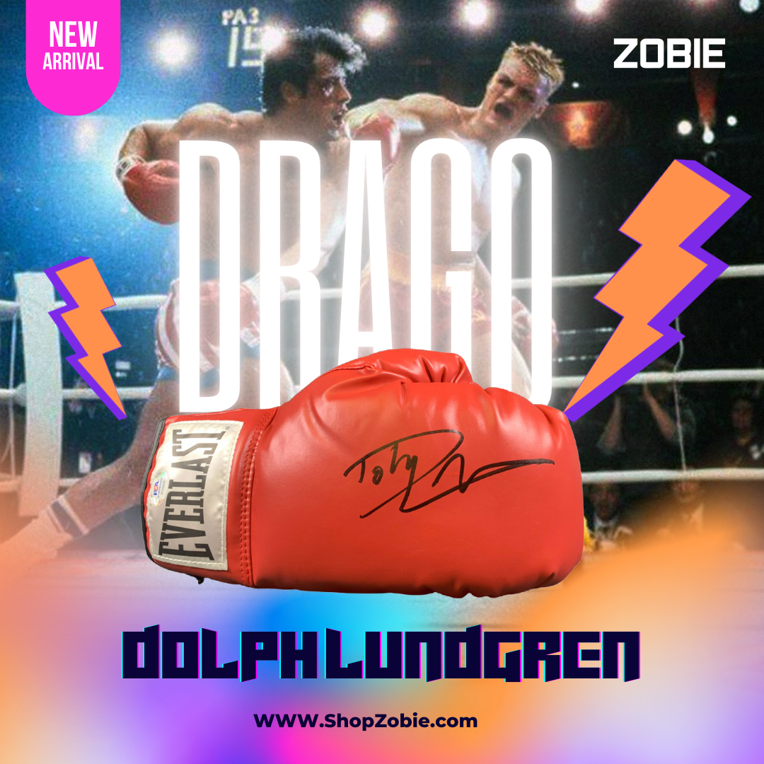 Dolph Lundgren Signed Boxing Glove Rocky Ivan Drago Autographed PSA COA