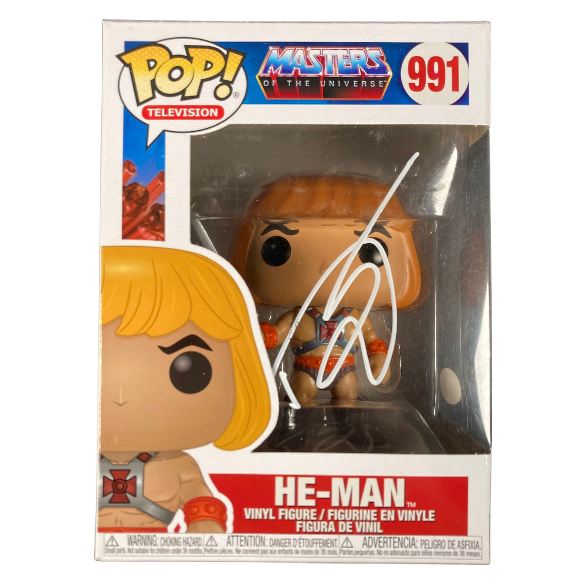 Dolph Lundgren Signed Funko POP Masters of the Universe He-Man ACOA