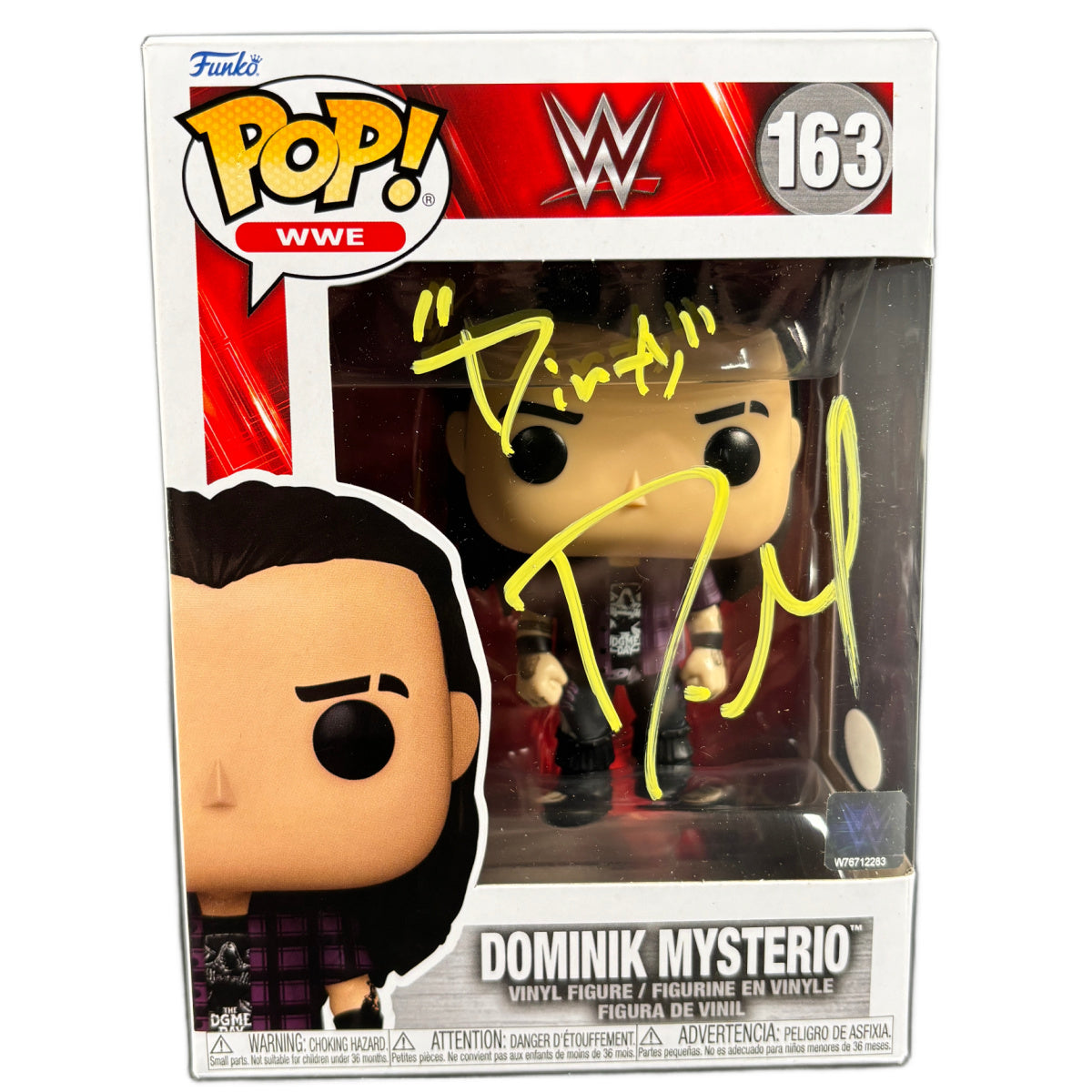 Dominik Mysterio Signed Funko POP WWE Dirty Autographed JSA COA #2