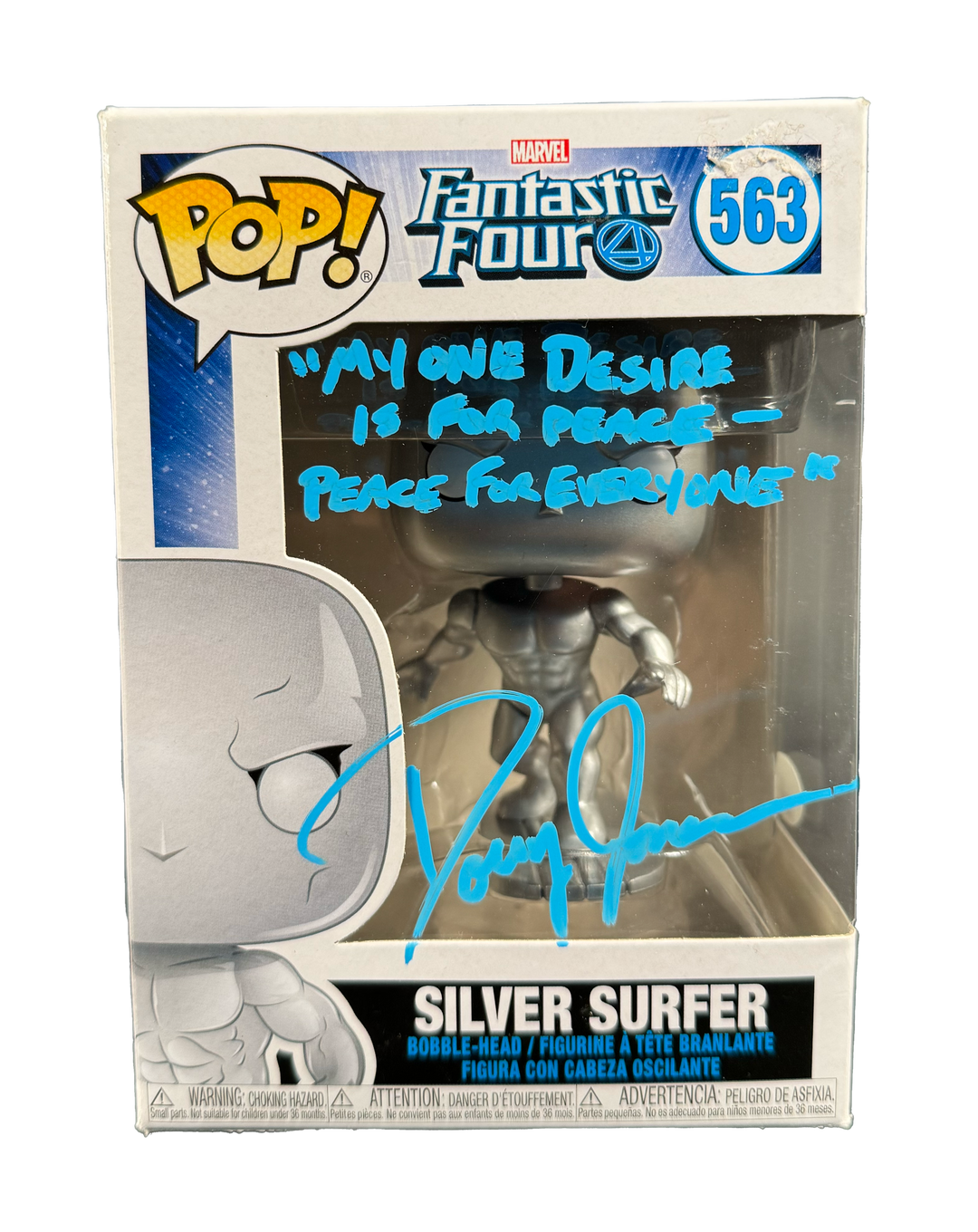 Doug Jones Signed Funko Pop Marvel Silver Surfer Autographed