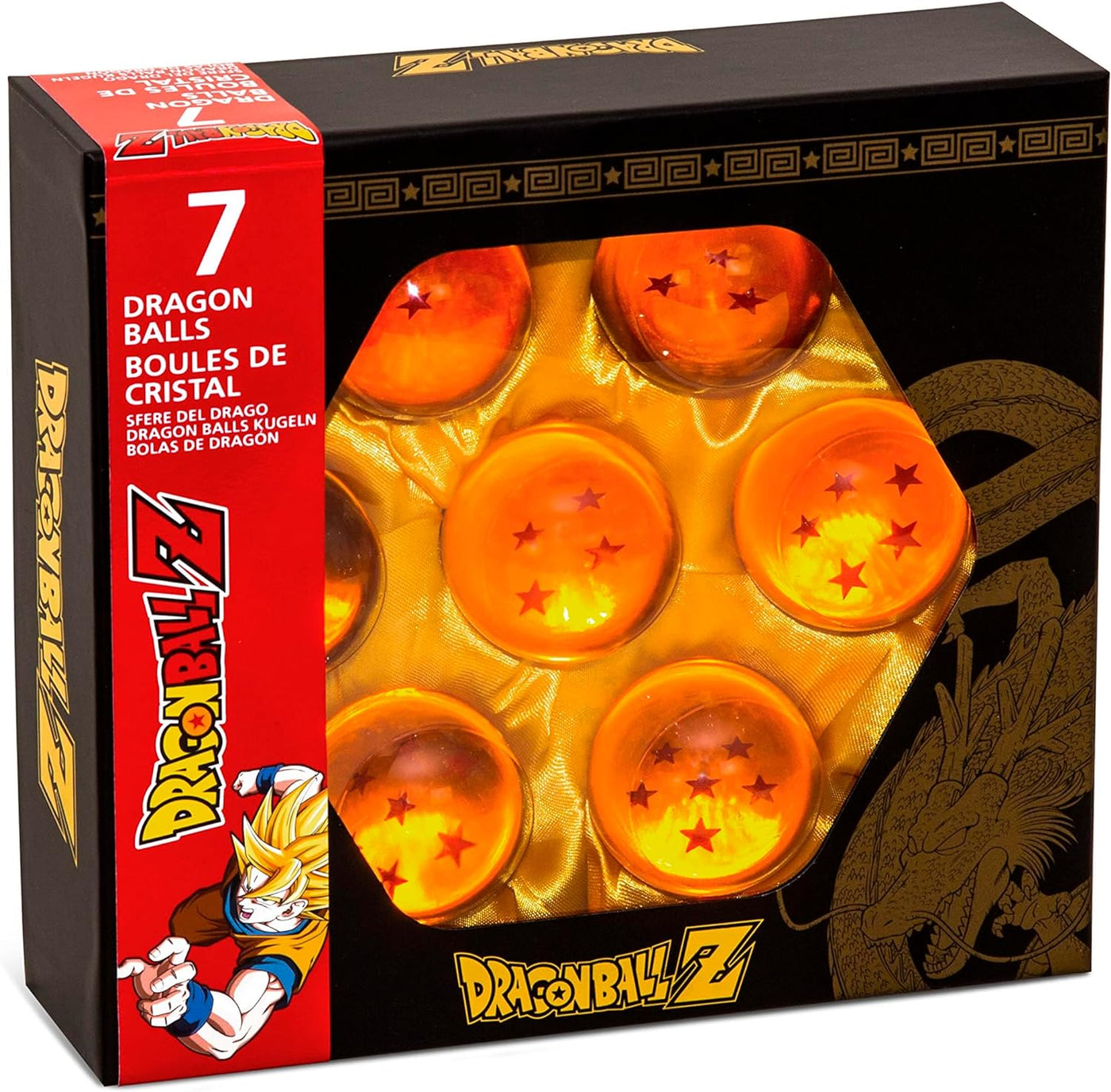 Dragon Ball Z Anime Collector's Set 7 Dragon Balls 2" Crystal Resin Glass Balls
