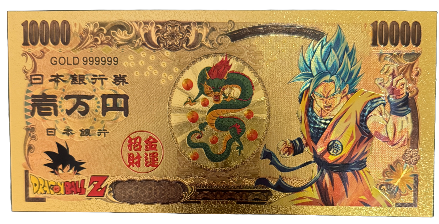 Dragon Ball Z Prop Bank Notes - Dragon Ball Z Goku Vegeta