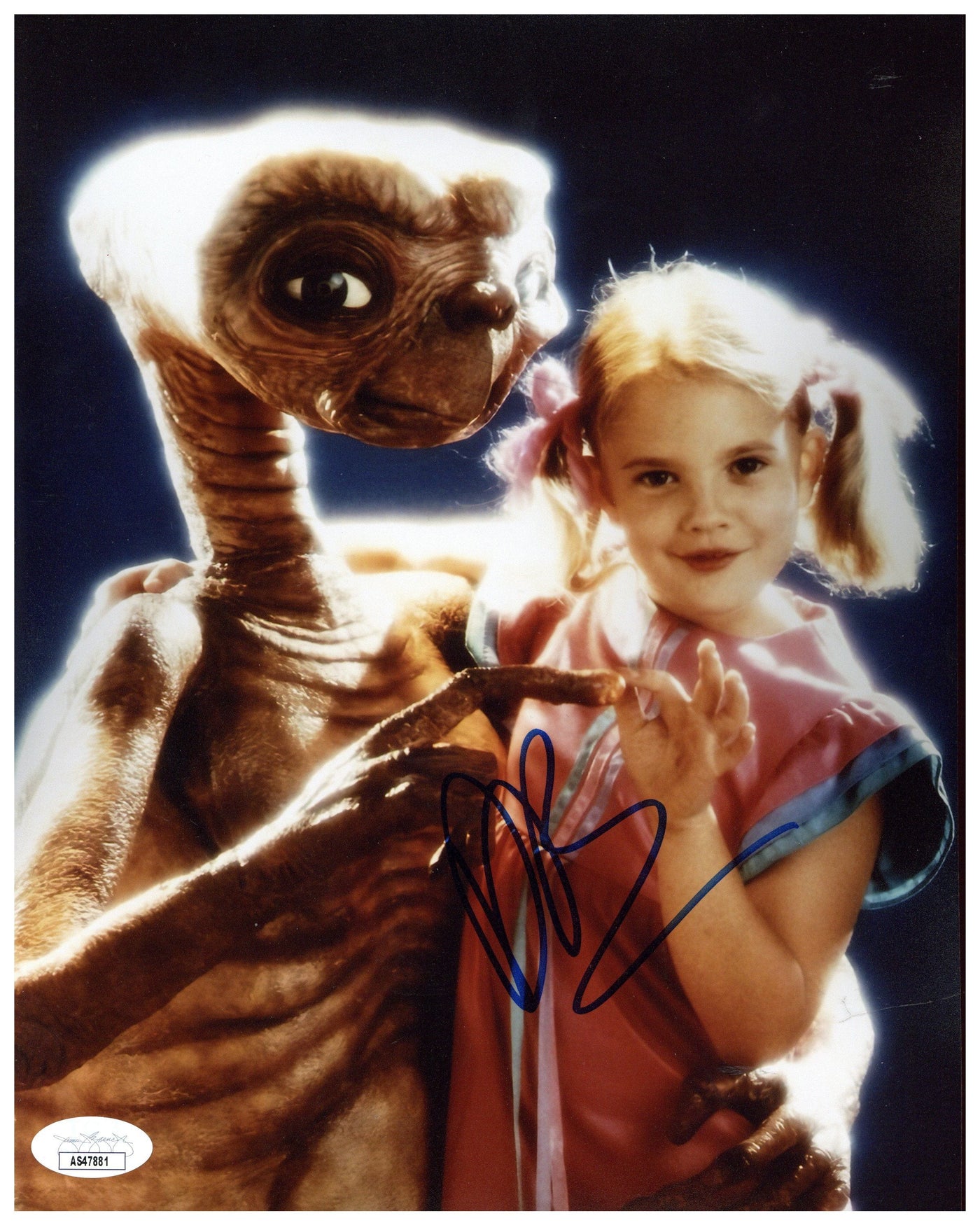 Drew Barrymore Signed 8x10 Photo E.T. The Extra-Terrestrial Autographed JSA COA 3