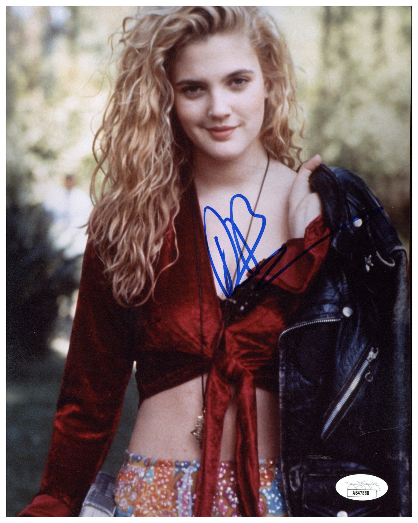 Drew Barrymore Signed 8x10 Photo Poison Ivy Autographed JSA COA19