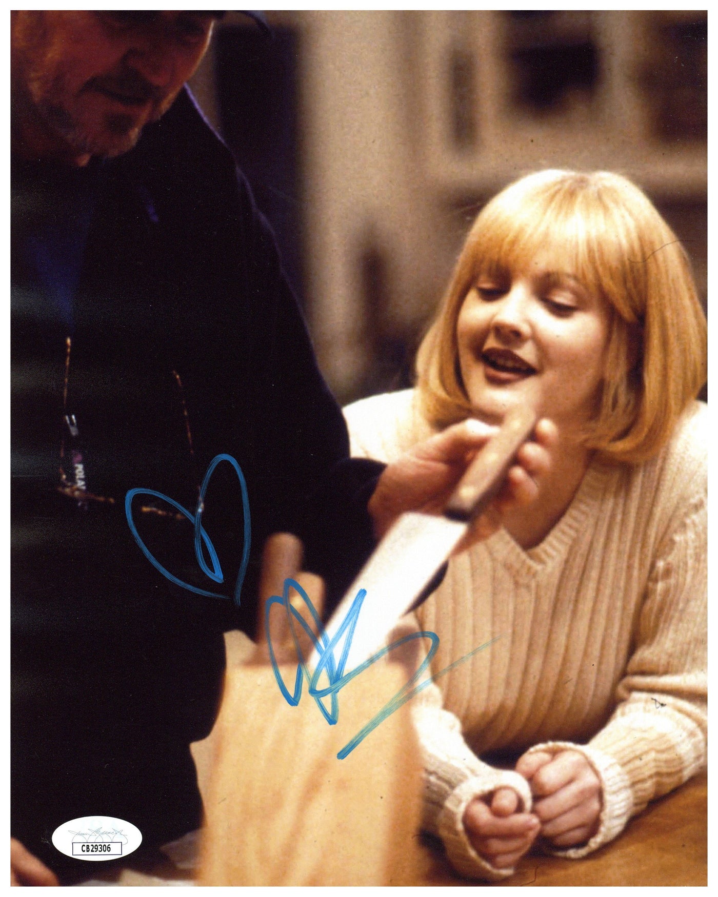 Drew Barrymore Signed 8x10 Photo Scream Ghostface Autographed JSA COA 2