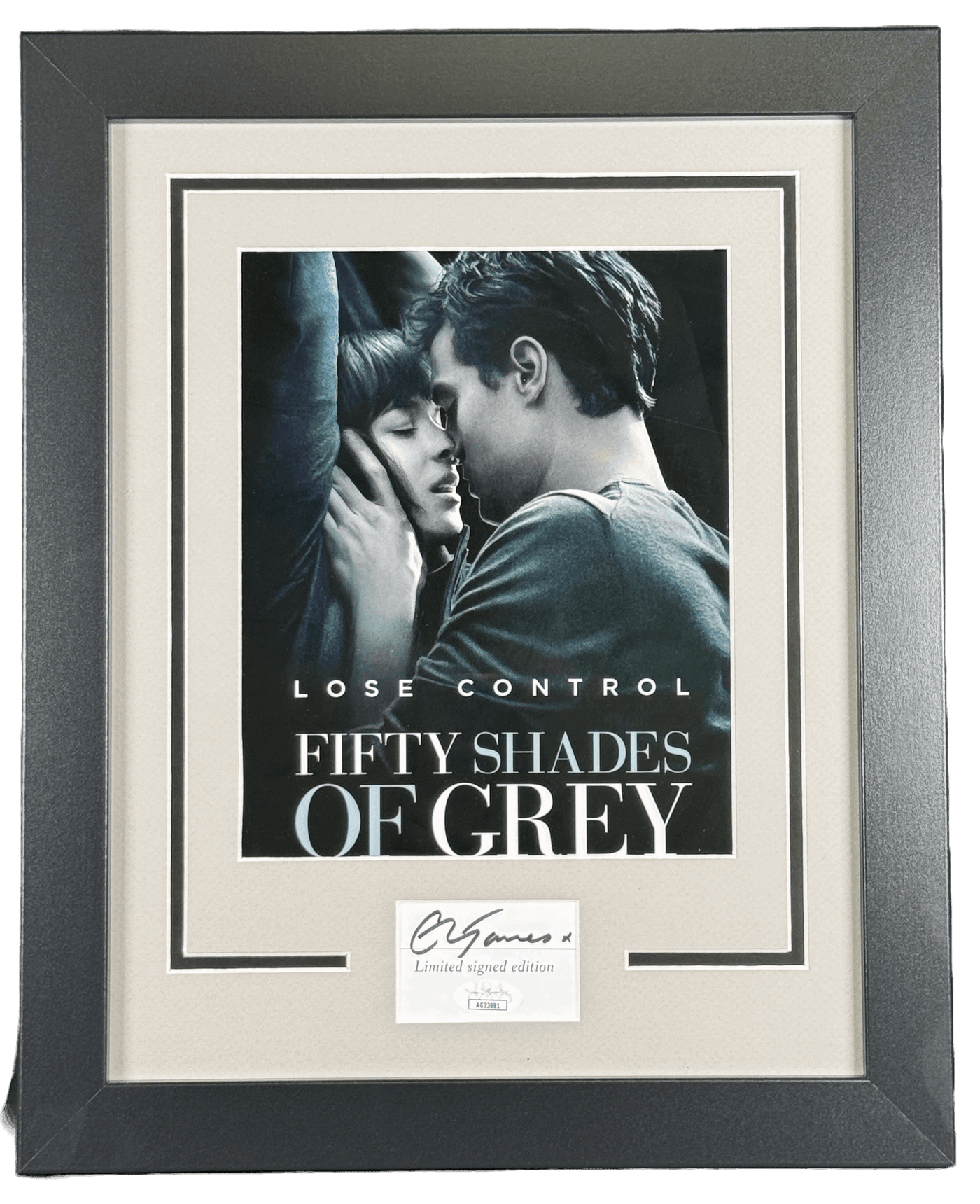 E. L. James Signed 11x14 Framed Cut Fifty Shades Of Grey Autographed ACOA