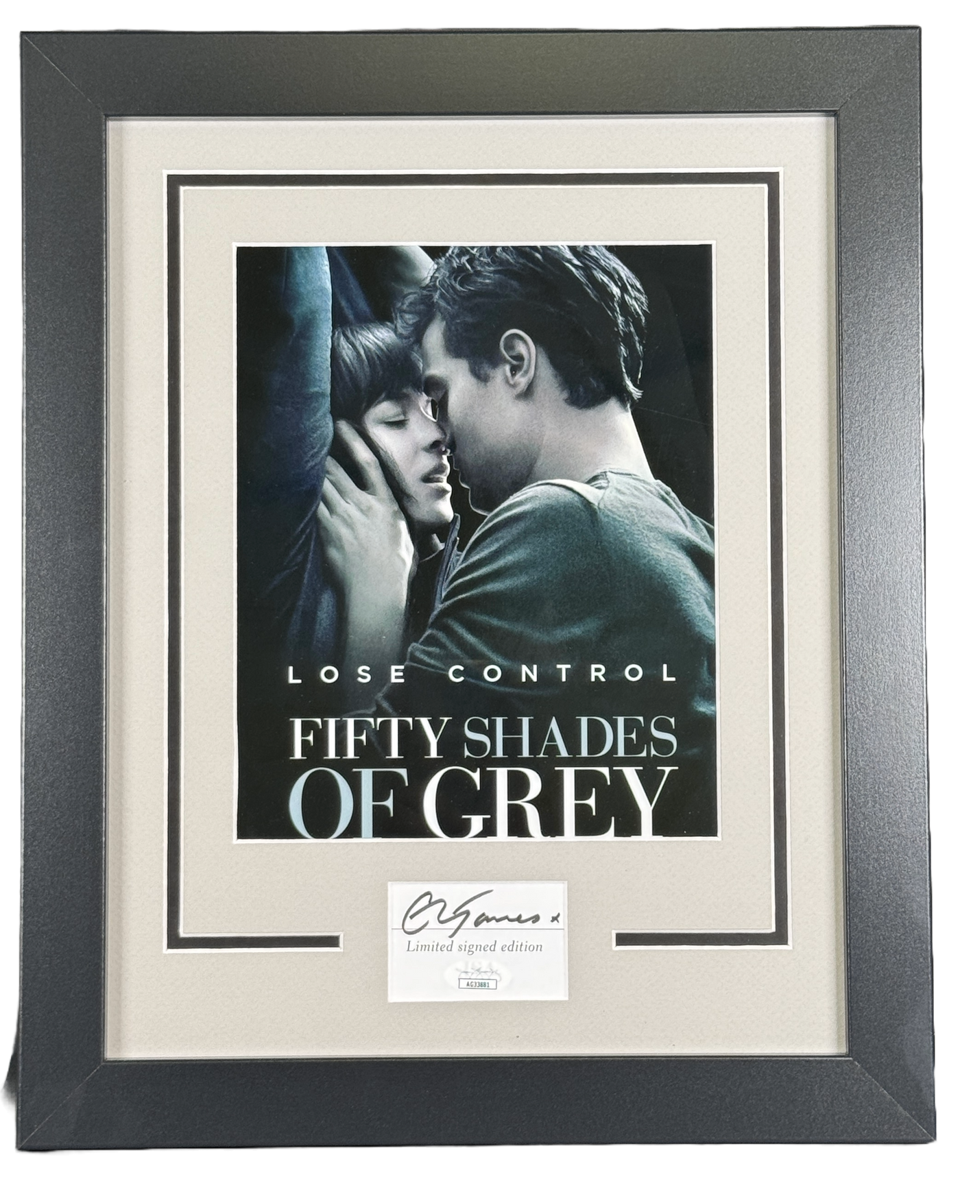 E. L. James Signed 11x14 Framed Cut Fifty Shades Of Grey Autographed ACOA