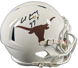 Image of Earl Campbell Signed Texas Longhorns F/S Speed Helmet BAS COA