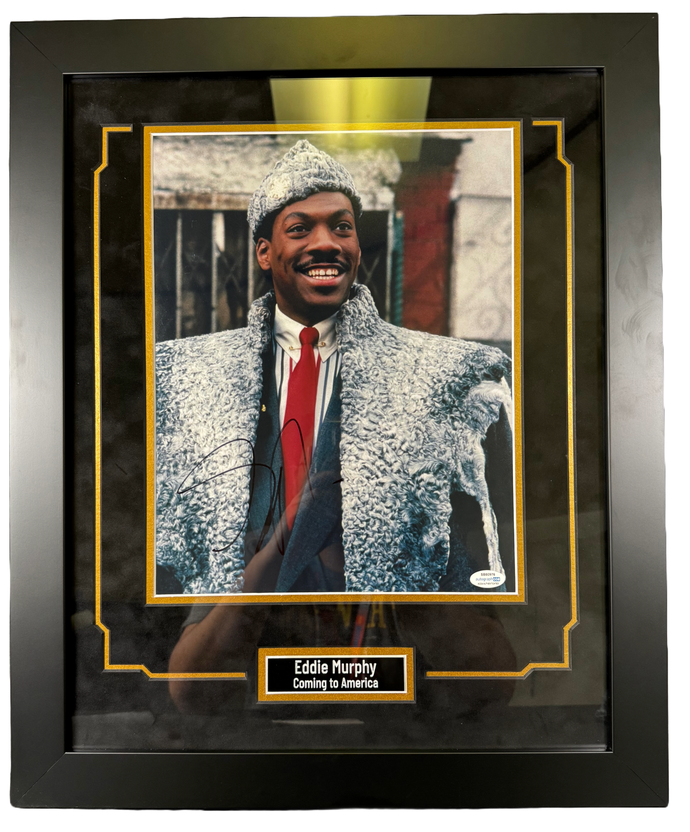 Eddie Murphy Signed Custom Framed 11x14 Photo Coming to America Autographed Authentic ACOA