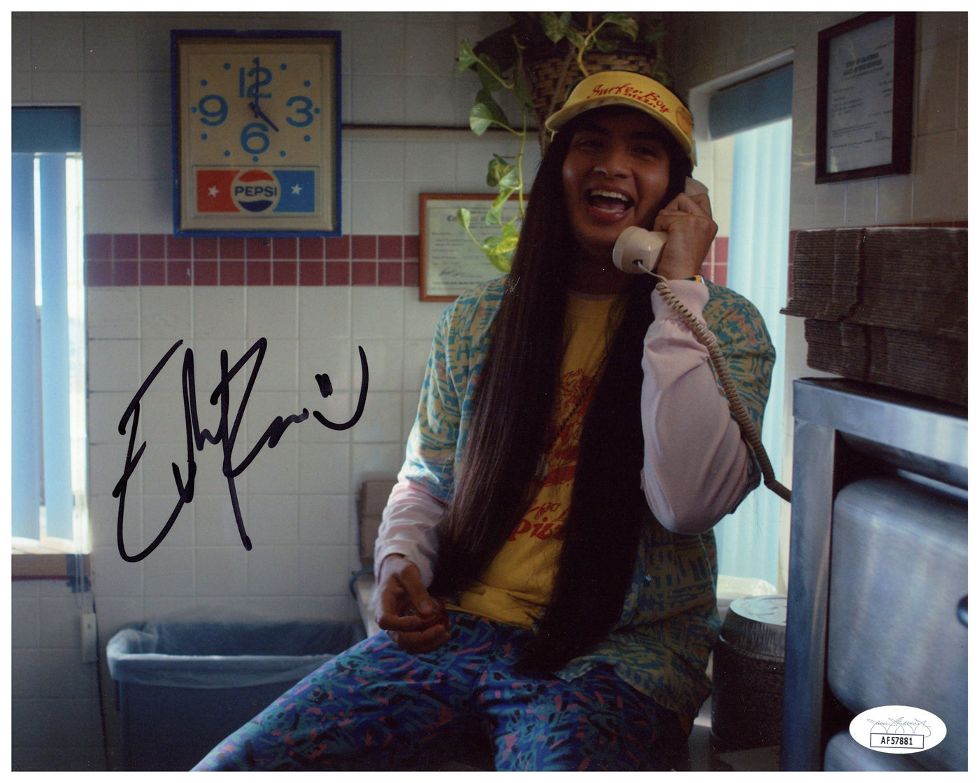 Eduardo Franco Signed 8x10 Photo Stranger Things Argyle Autographed JSA COA