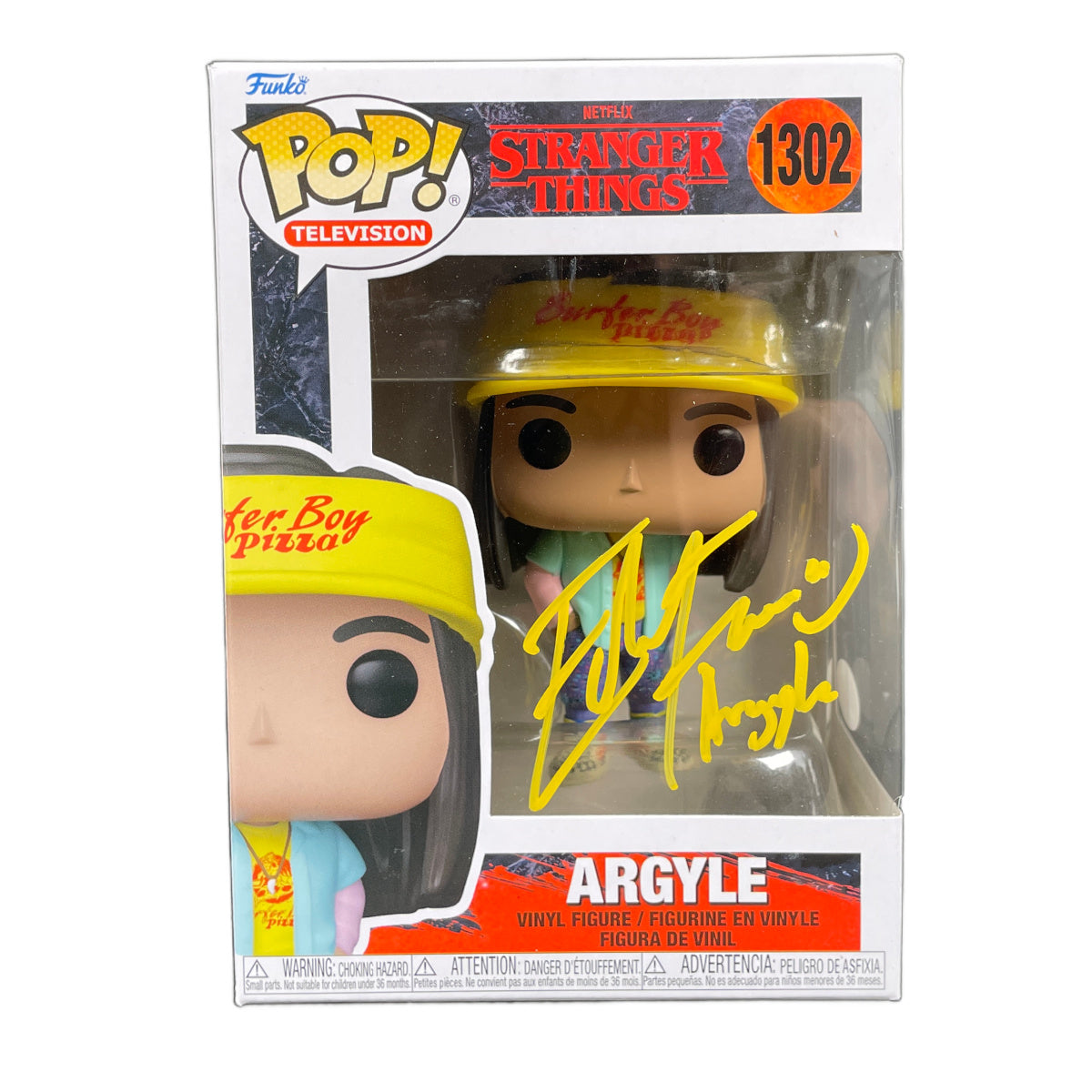 Eduardo Franco Signed Funko POP Stranger Things Argyle Autographed JSA COA