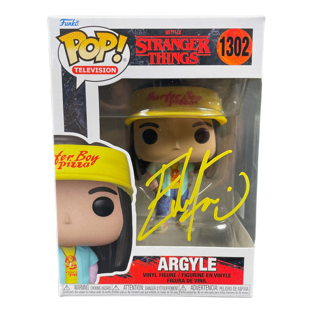 Stranger things Funko Pop Argyle signed with high quality JSA