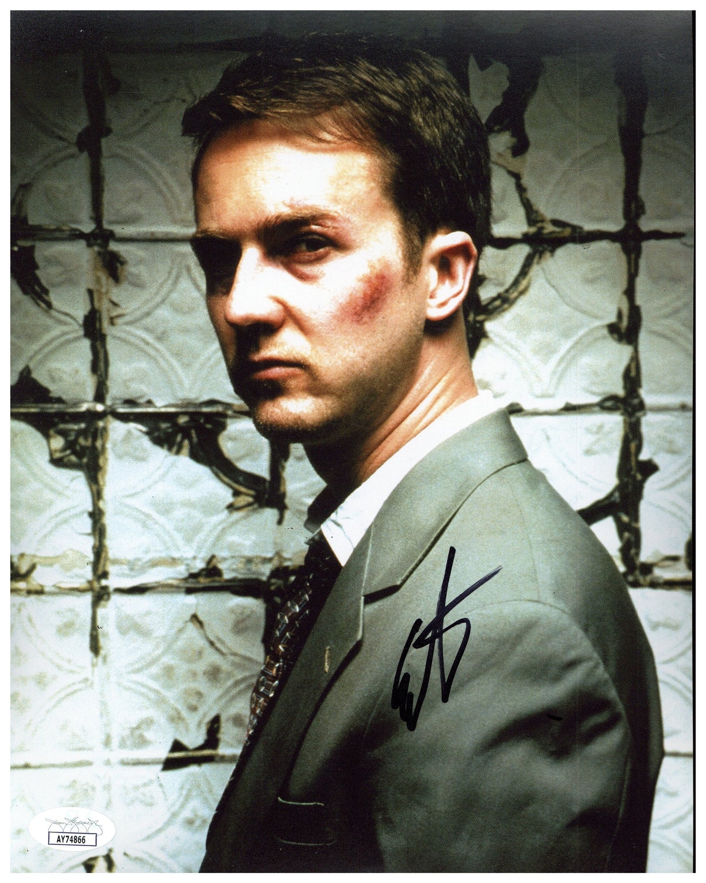 Edward Norton Signed 8x10 Photo Fight Club Autographed JSA COA