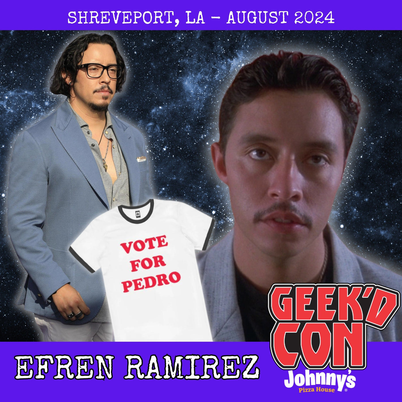 Efren Ramirez Official Autograph Mail-In Service - Geek'd Con 2024