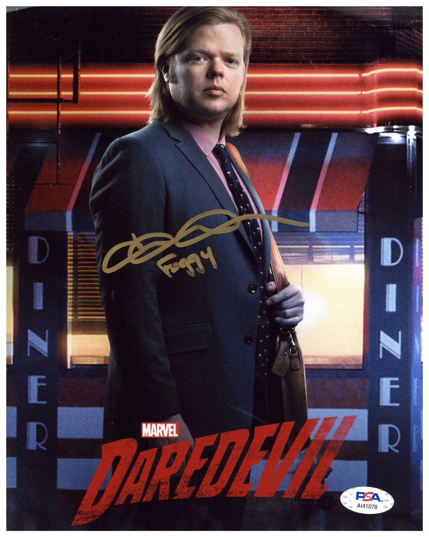 Elden Henson Signed 8x10 Photo Daredevil Autographed PSA COA