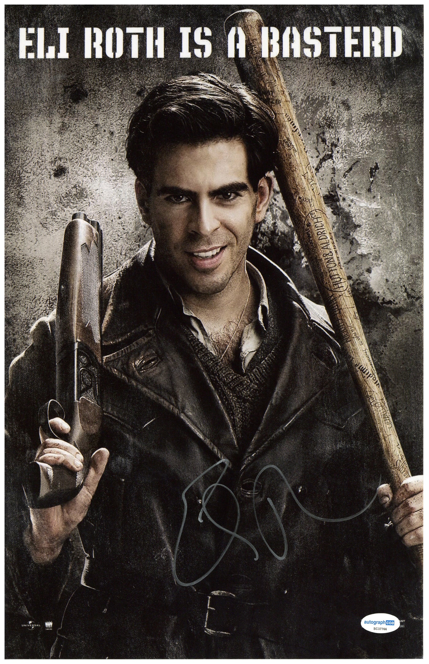 Eli Roth Signed 11x17 Photo INGLOURIOUS BASTERDS Autographed ACOA ...
