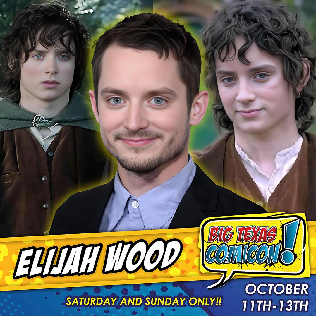 Elijah Wood Official Autograph Mail-In Service - Big Texas Comicon 2024