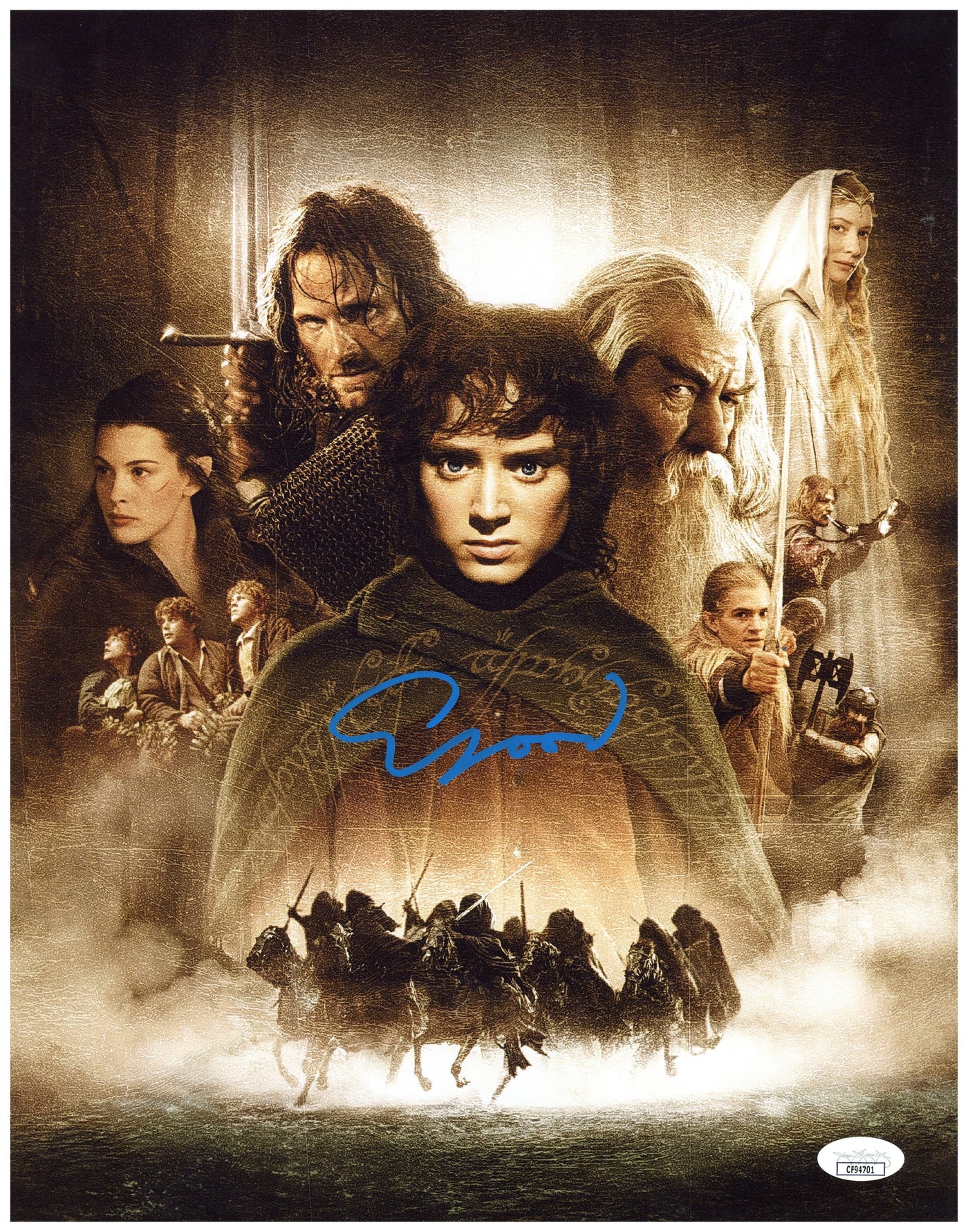 Elijah Wood Signed 11x14 Photo Lord of the Rings Autographed JSA COA 2