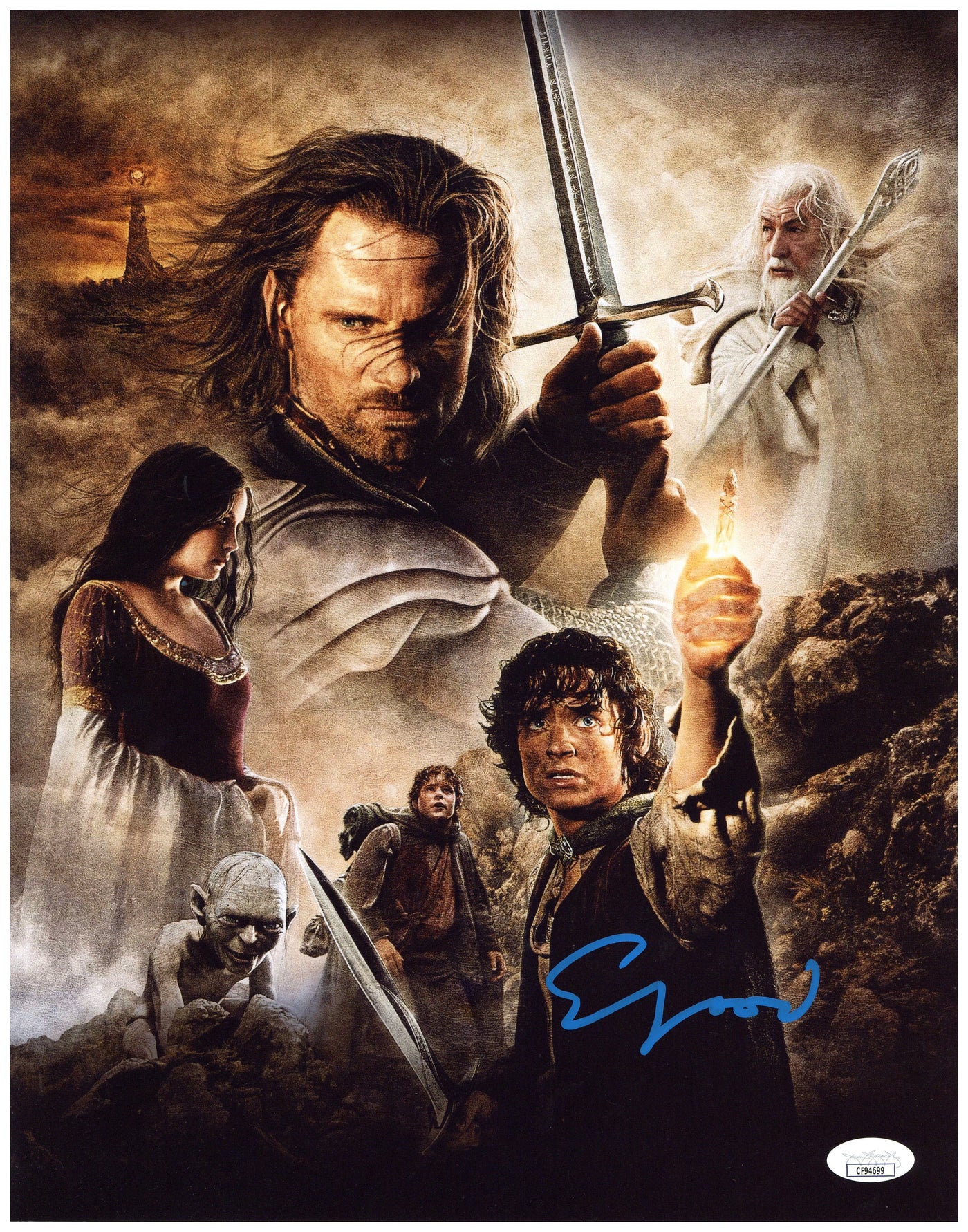 Elijah Wood Signed 11x14 Photo Lord of the Rings Autographed JSA COA 3