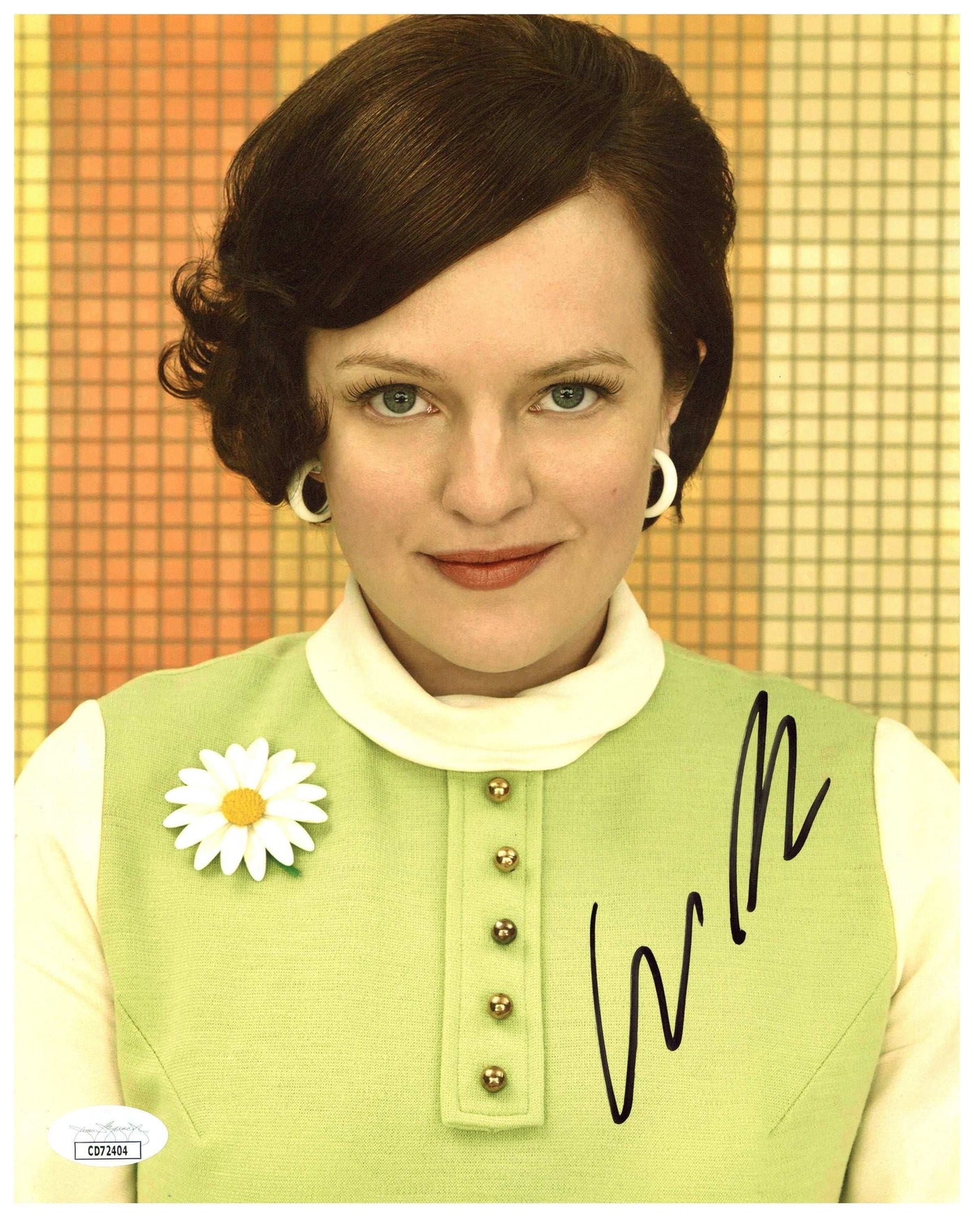 Elisabeth Moss Signed 8x10 Photo Mad Men Autographed JSA COA  2