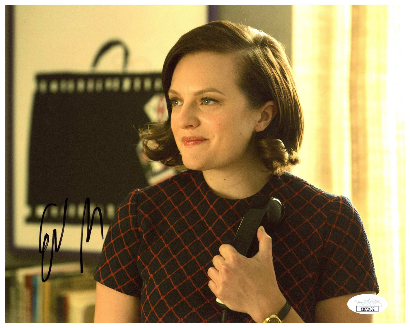 Elisabeth Moss Signed 8x10 Photo Mad Men Autographed JSA COA