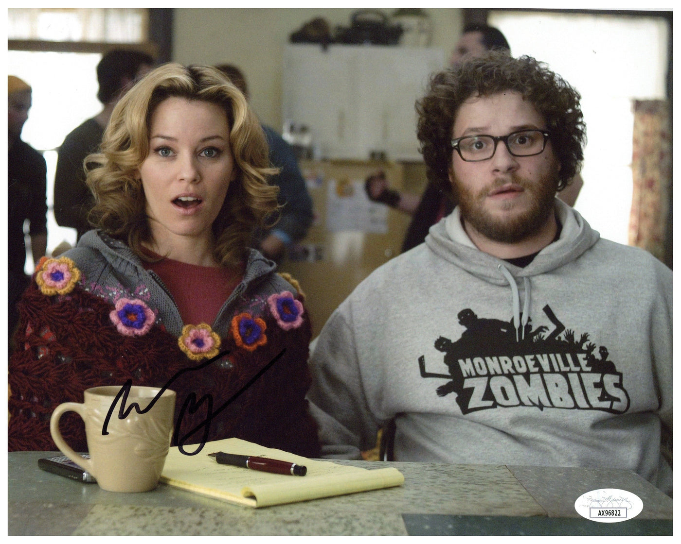 Elizabeth Banks Signed 8x10 Photo Zack and Miri Autographed JSA COA