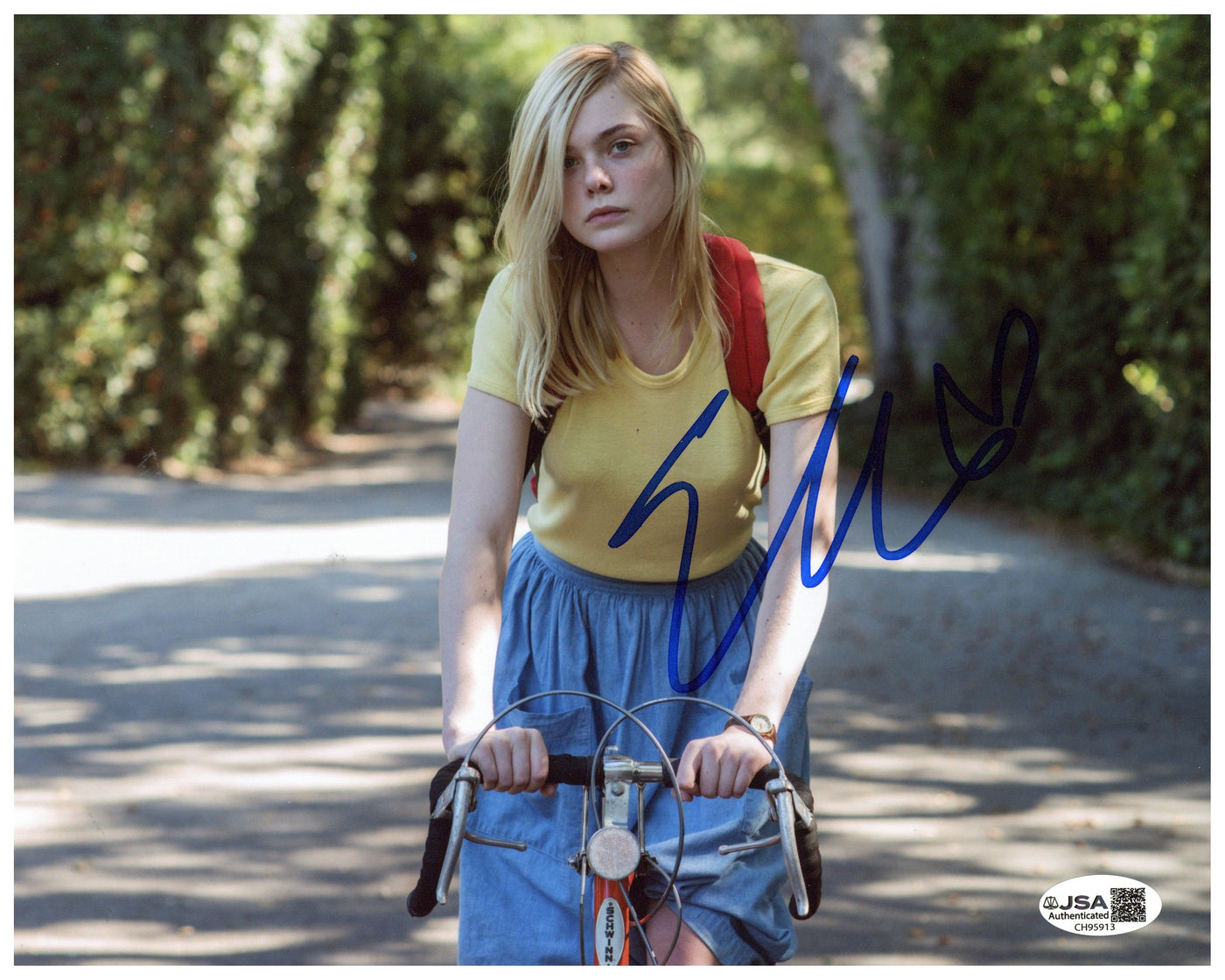 Elle Fanning Signed 8x10 Photo 20th Century Women Autographed JSA COA 2