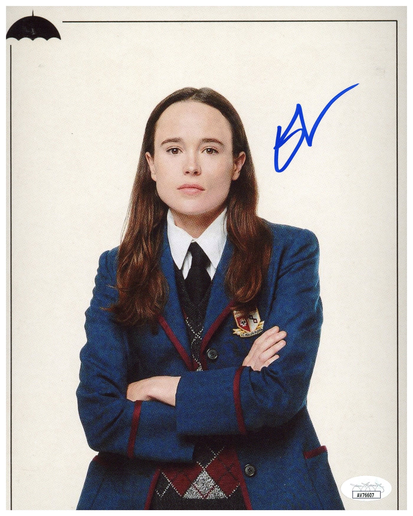 Elliot Page Signed 8x10 Photo The Umbrella Academy Autographed JSA COA #3